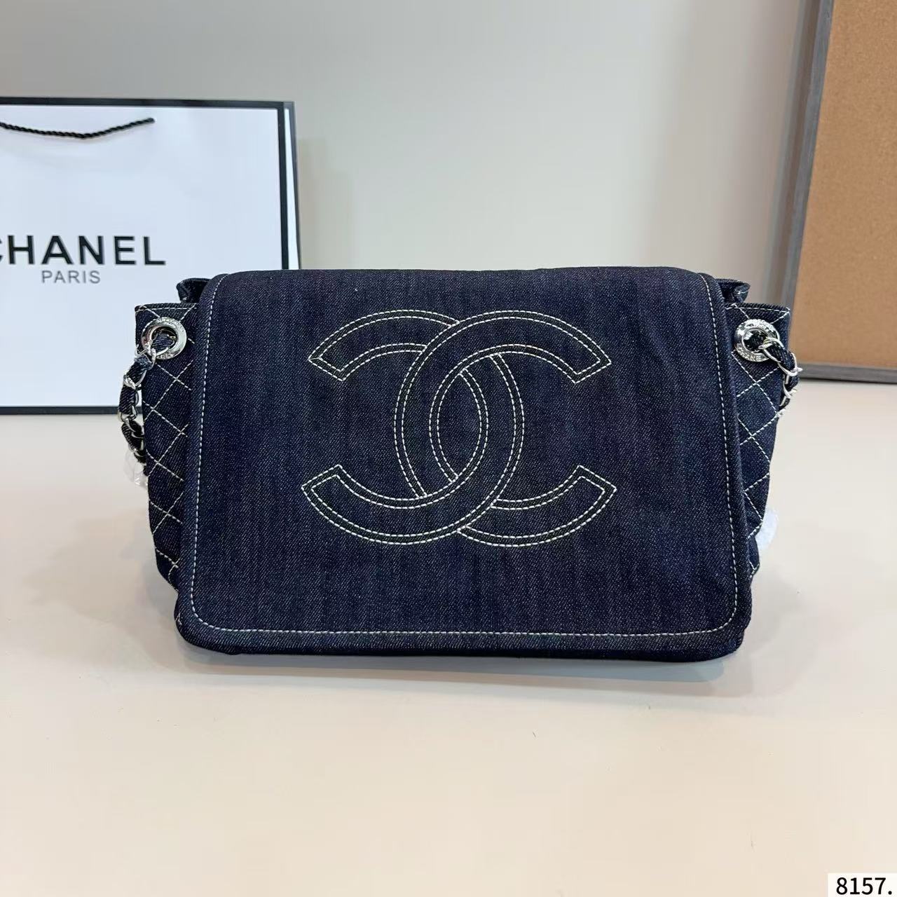 CHANE1 ダブルC ショッピングバッグ【50％割引+送料無料】