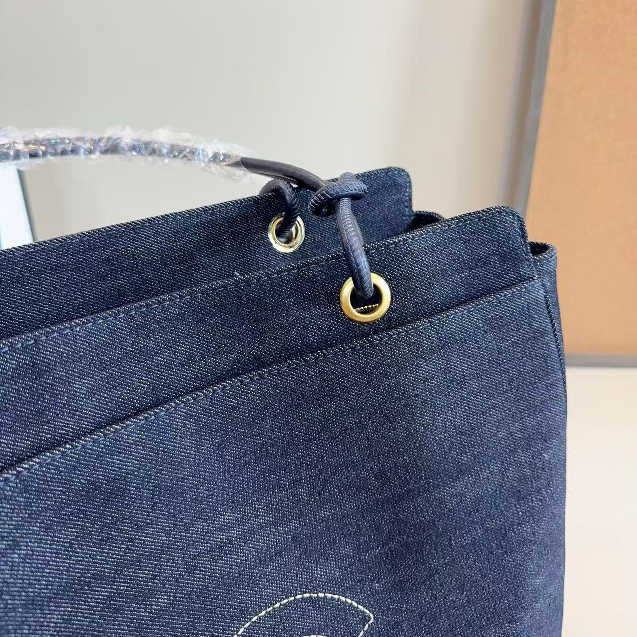 CHANE1 ダブルC デニムショルダーバッグ【50％割引+送料無料】