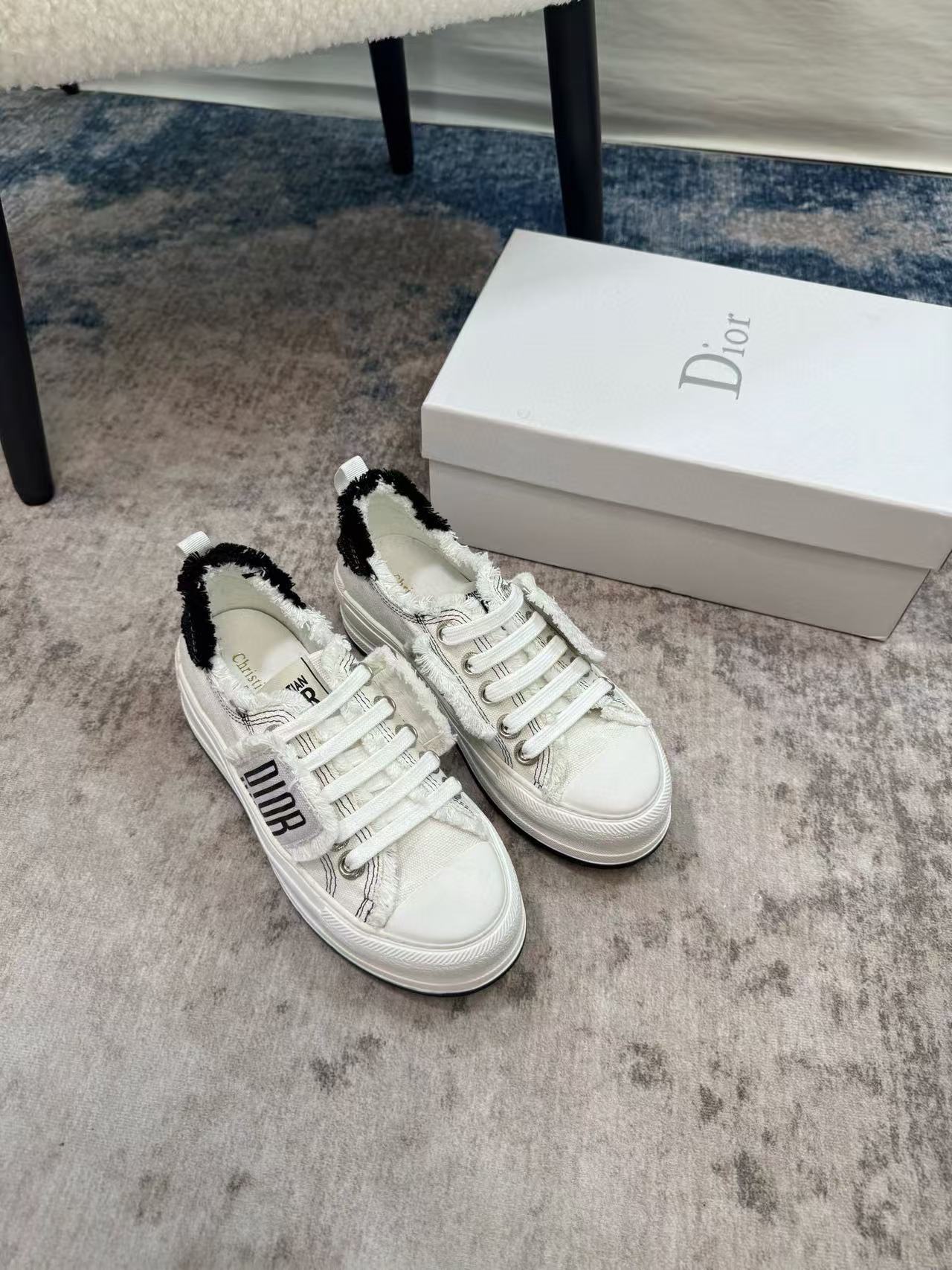 DI0R カラーブロック レースアップ スニーカー【50％割引+送料無料】