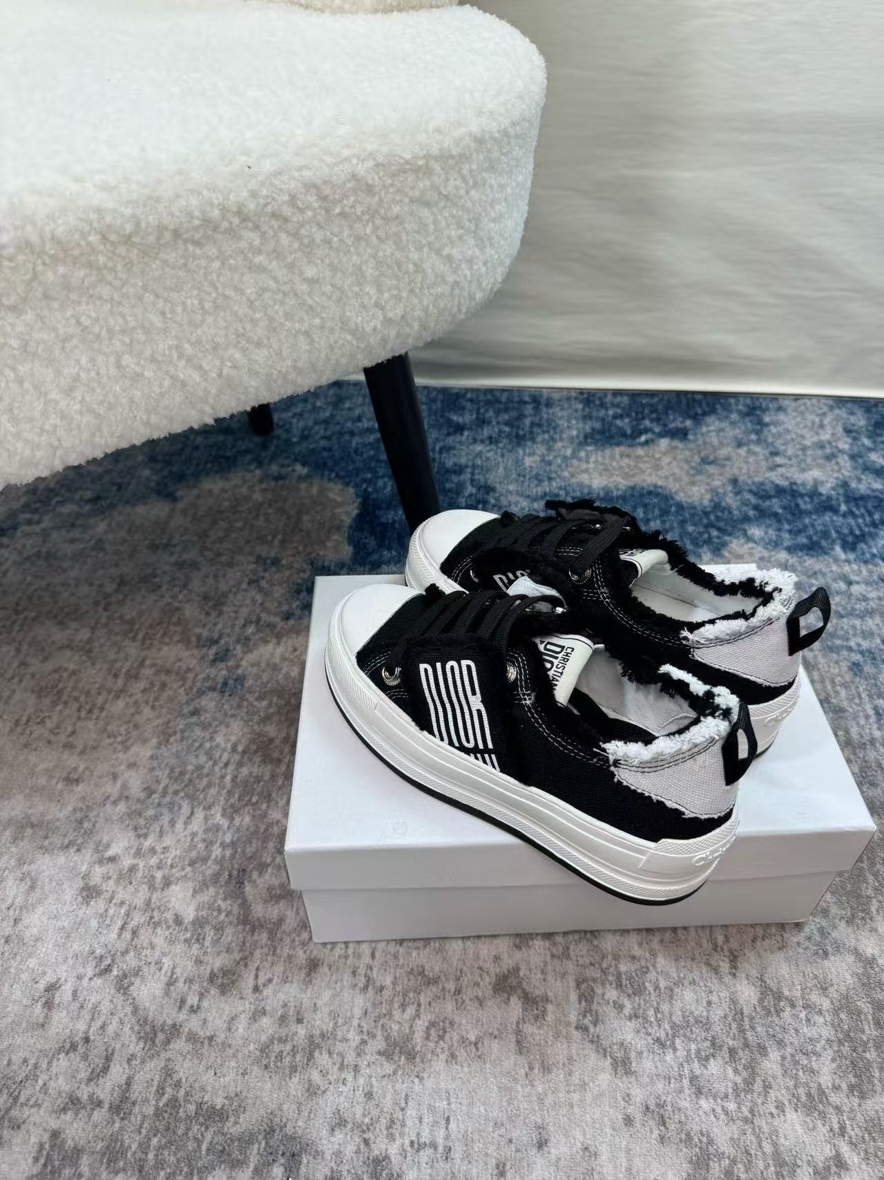 DI0R カラーブロック レースアップ スニーカー【50％割引+送料無料】