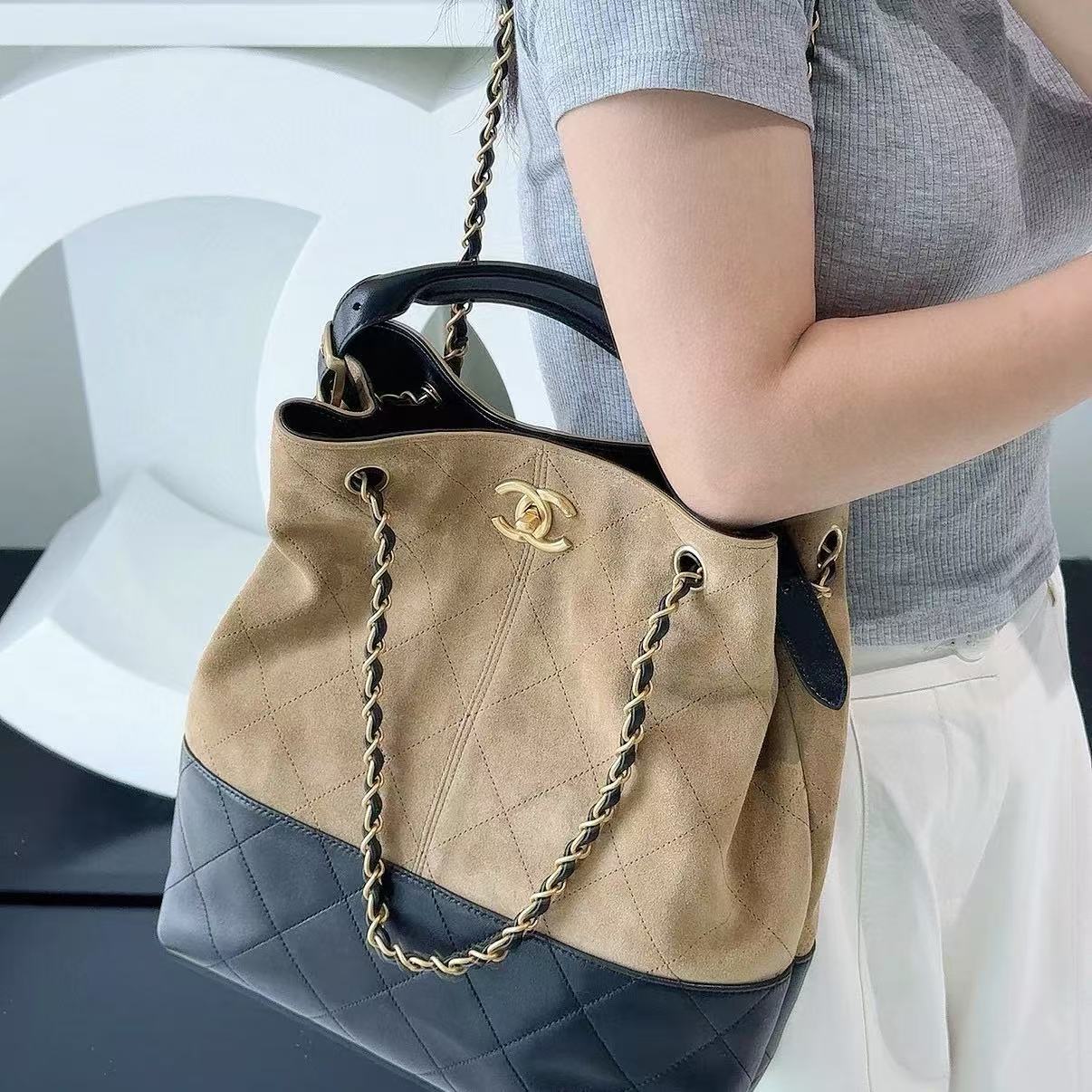 CHANE1 チェーンバケットバッグ【50％割引+送料無料】