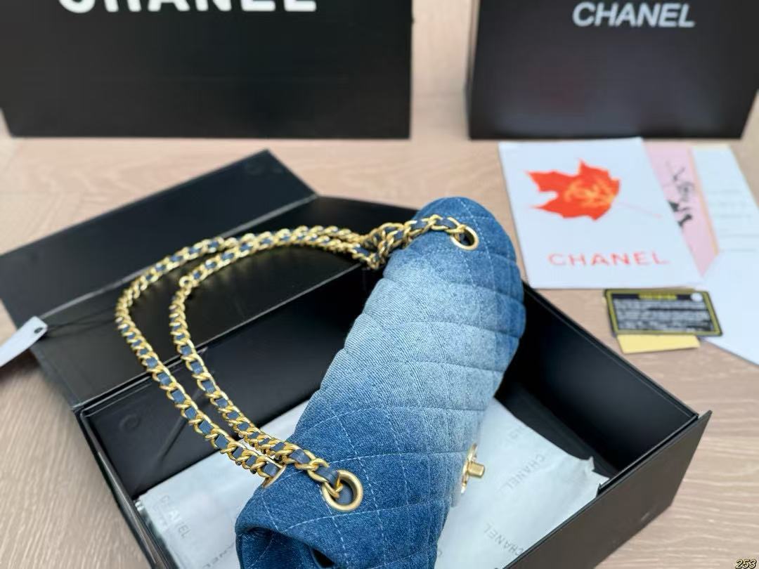 CHANE1 デニムチェーンバッグ【50％割引+送料無料】