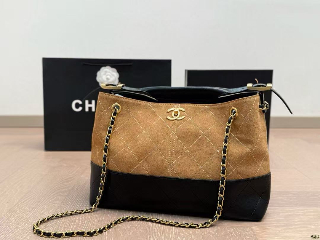 CHANE1 チェーン付きディアスキンショッピングバッグ【50％割引+送料無料】