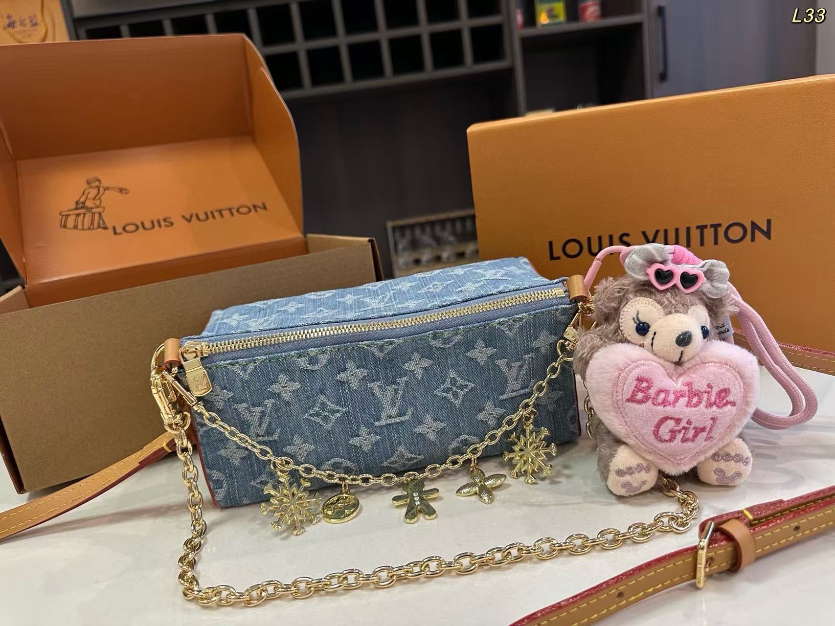 LVデニムチェーンバッグ【50％割引+送料無料】