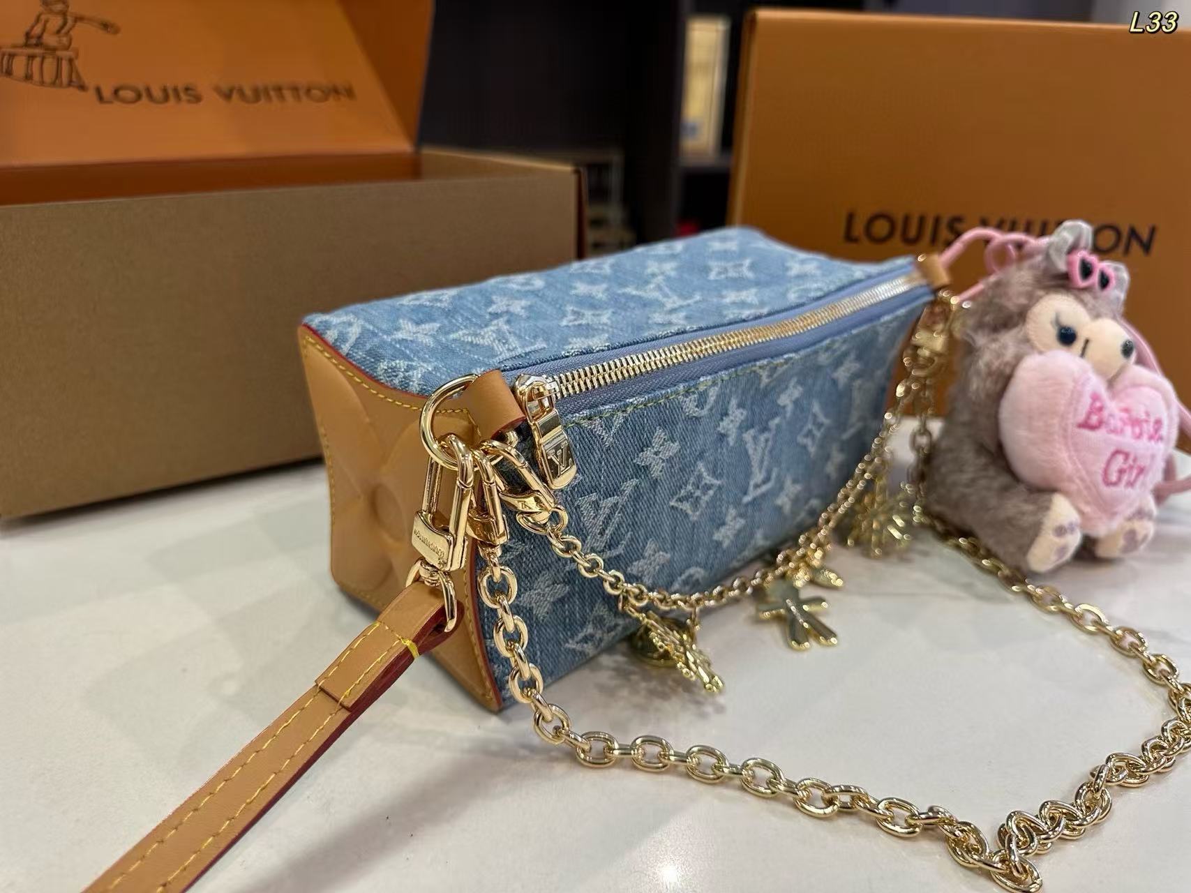 LVデニムチェーンバッグ【50％割引+送料無料】
