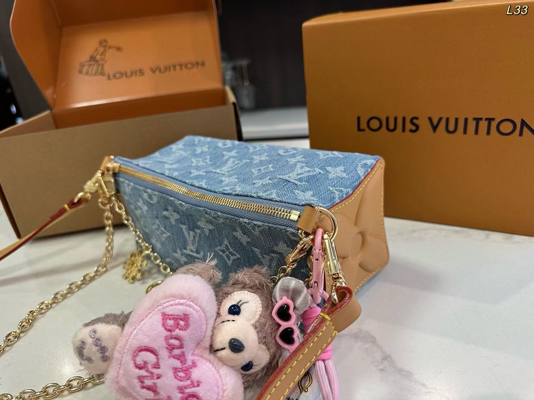 LVデニムチェーンバッグ【50％割引+送料無料】