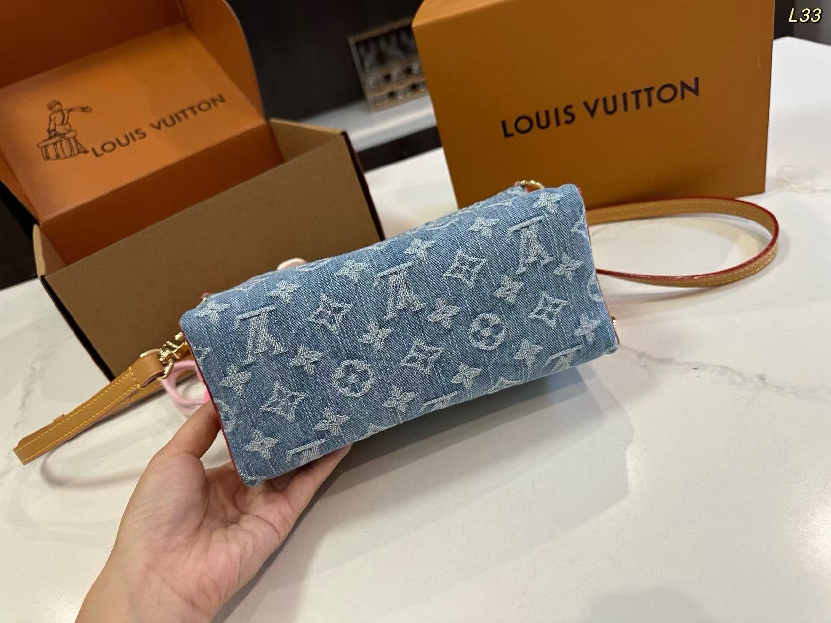 LVデニムチェーンバッグ【50％割引+送料無料】