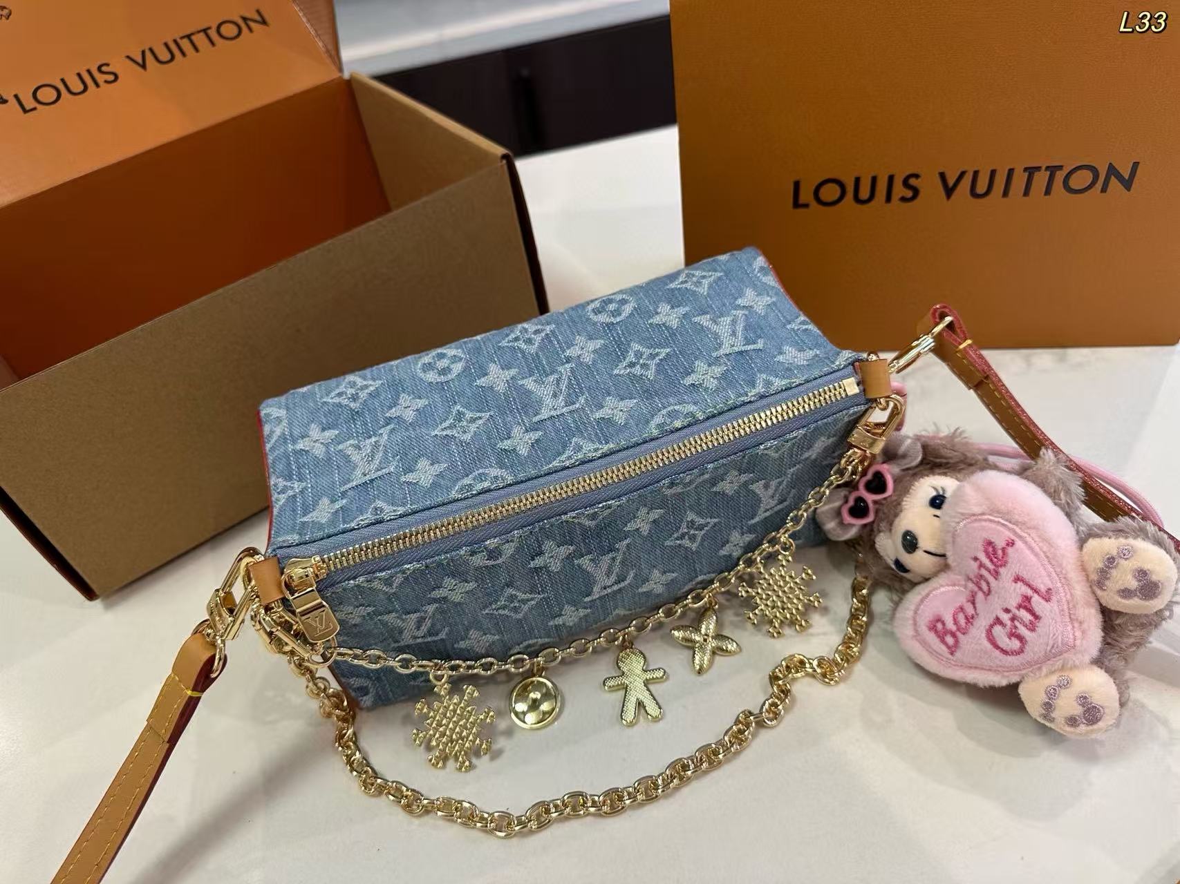 LVデニムチェーンバッグ【50％割引+送料無料】