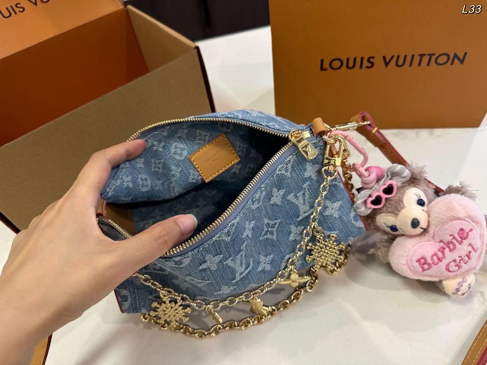 LVデニムチェーンバッグ【50％割引+送料無料】