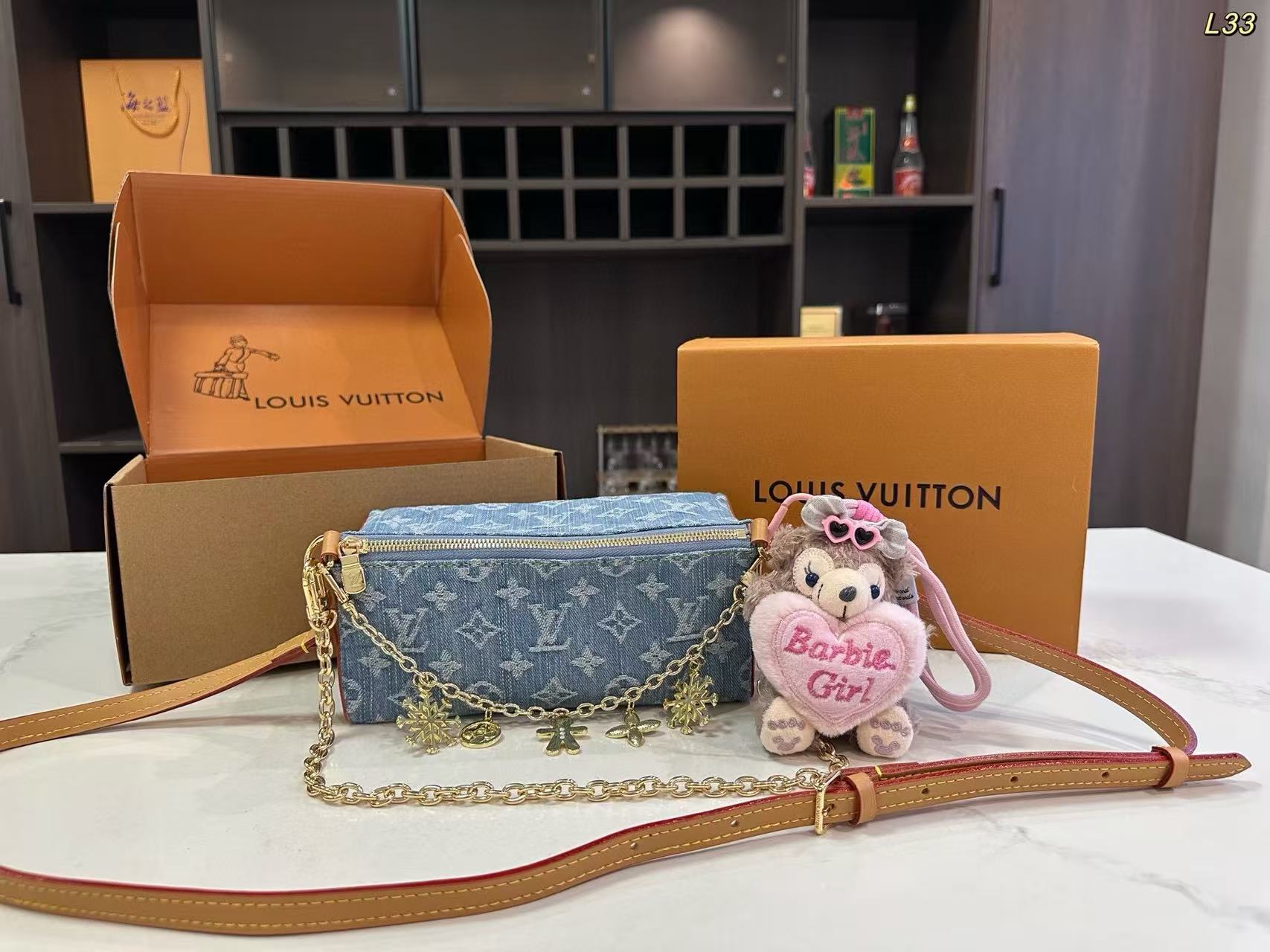 LVデニムチェーンバッグ【50％割引+送料無料】