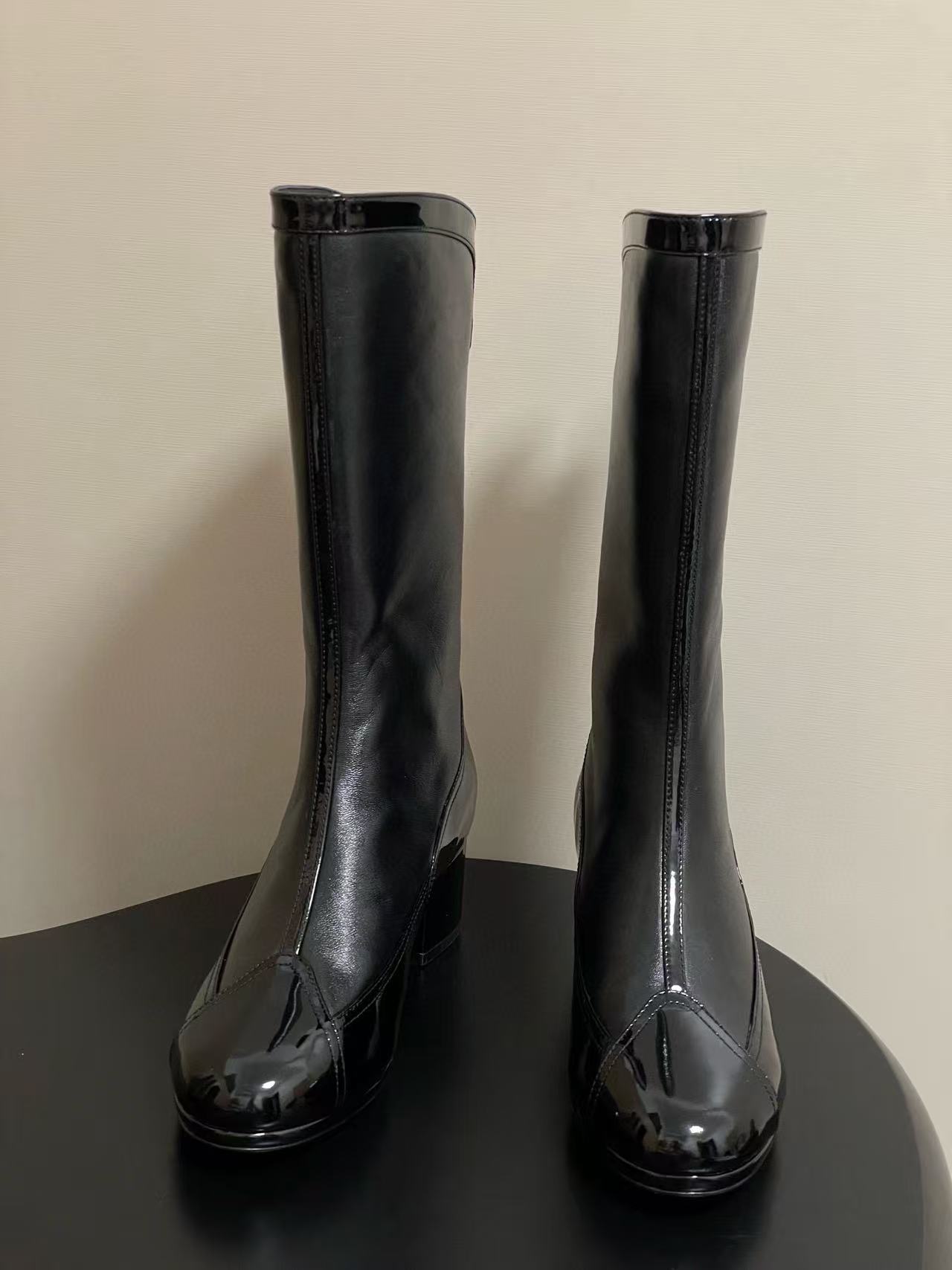 CHANE1 高品質ジッパー付きライダーブーツ【50％割引+送料無料】