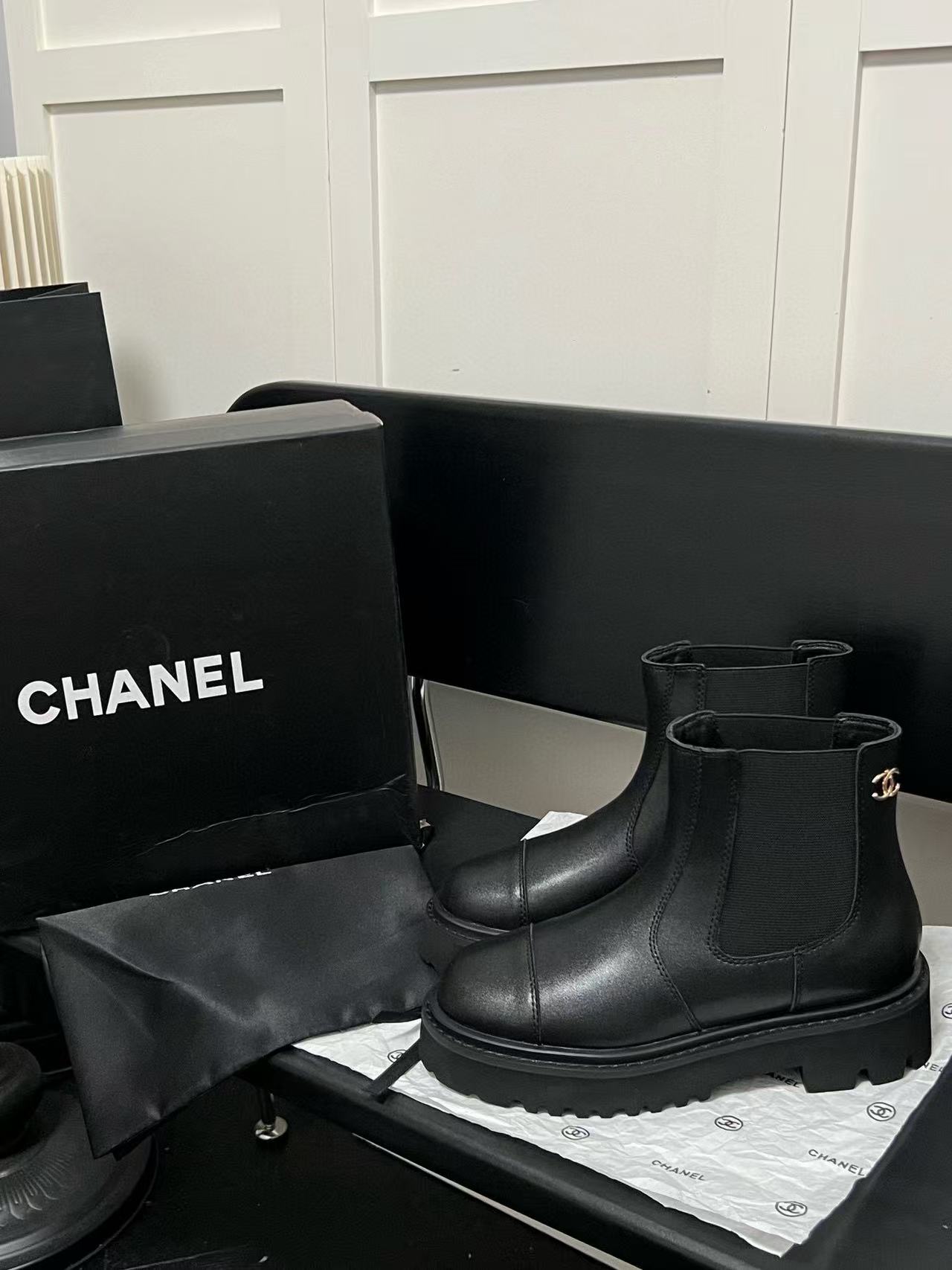 CHANE1 シンプルダブルCショートブーツ【50％割引+送料無料】