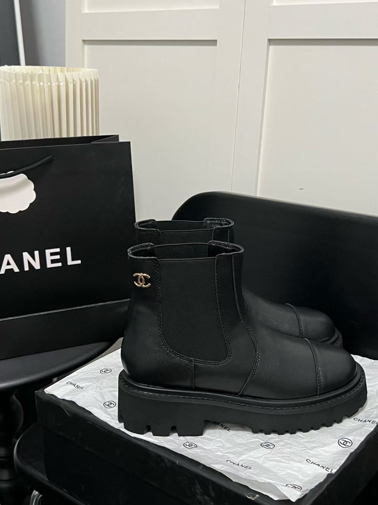 CHANE1 シンプルダブルCショートブーツ【50％割引+送料無料】