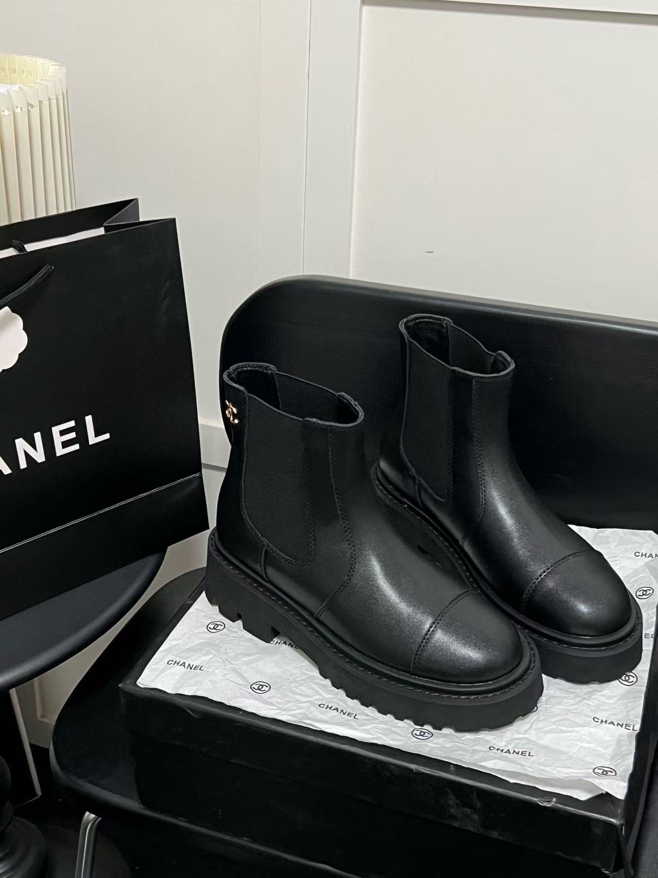 CHANE1 シンプルダブルCショートブーツ【50％割引+送料無料】