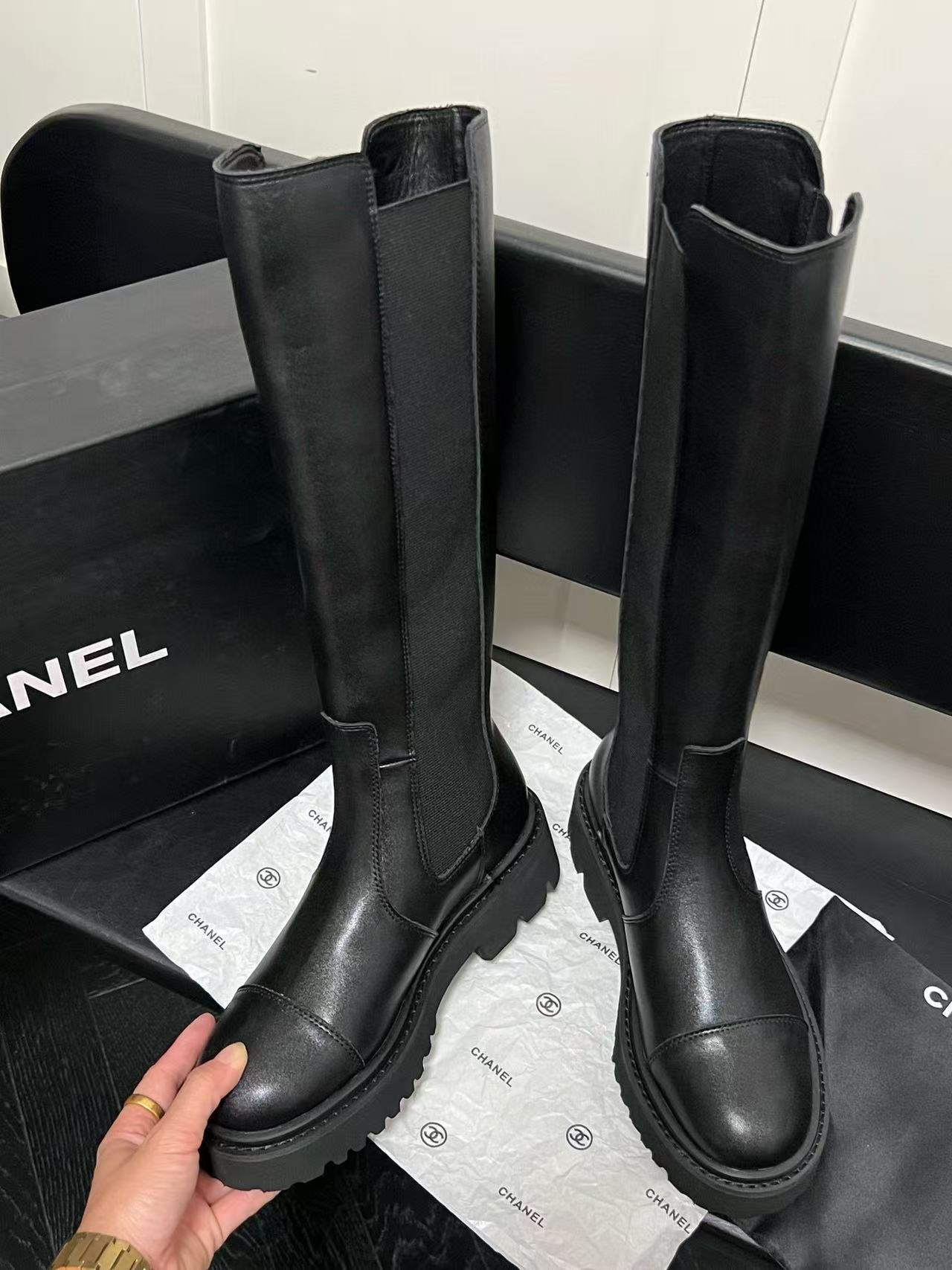 CHANE1 シンプルダブルCロングブーツ【50％割引+送料無料】