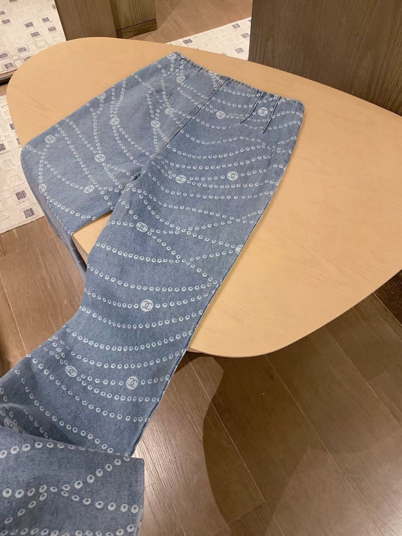 CHANE1 ドットプリントジーンズ【50％割引+送料無料】