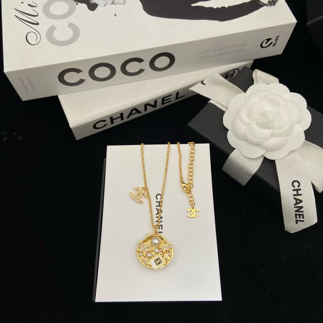 CHANE1 シェルパールネックレス【50％割引+送料無料】