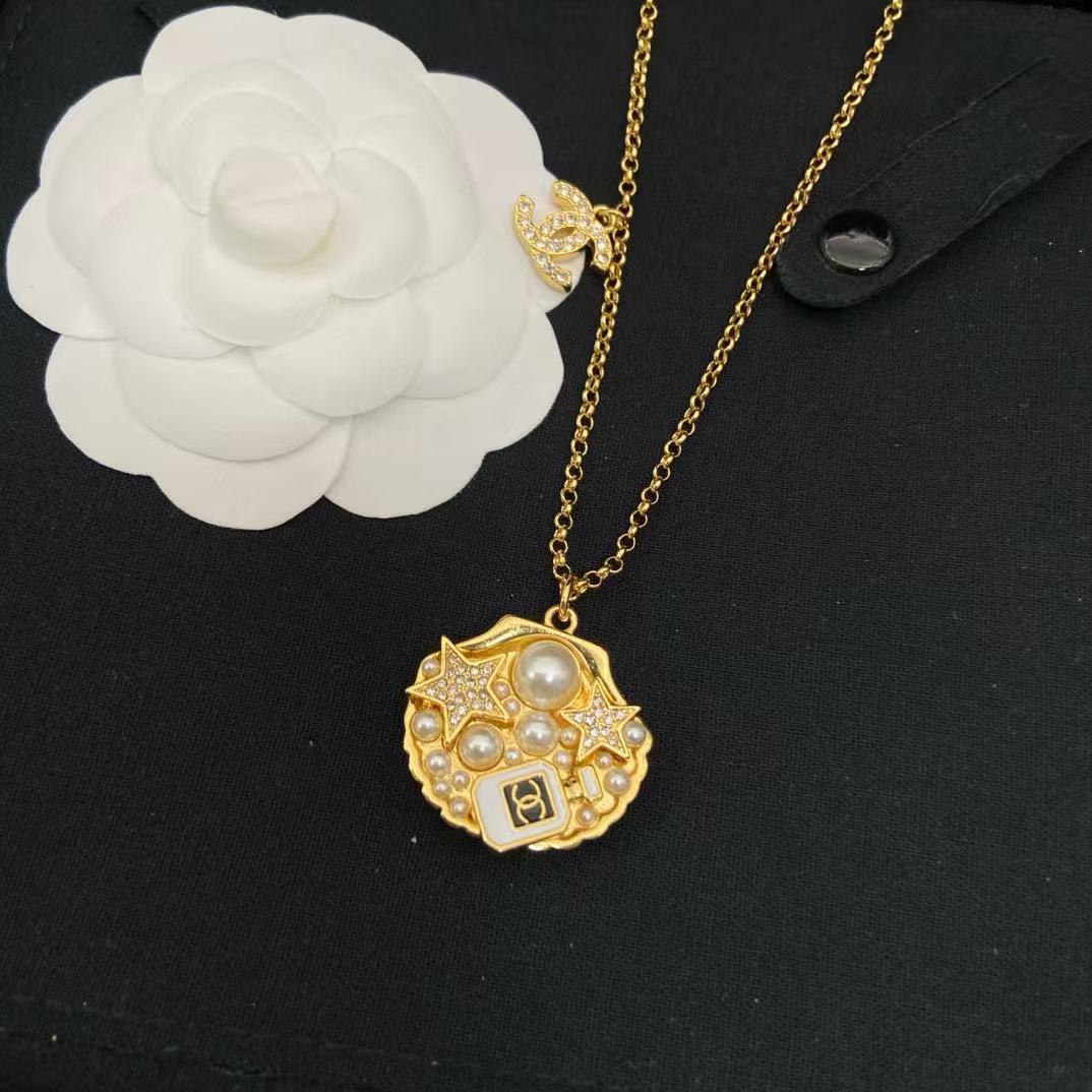 CHANE1 シェルパールネックレス【50％割引+送料無料】