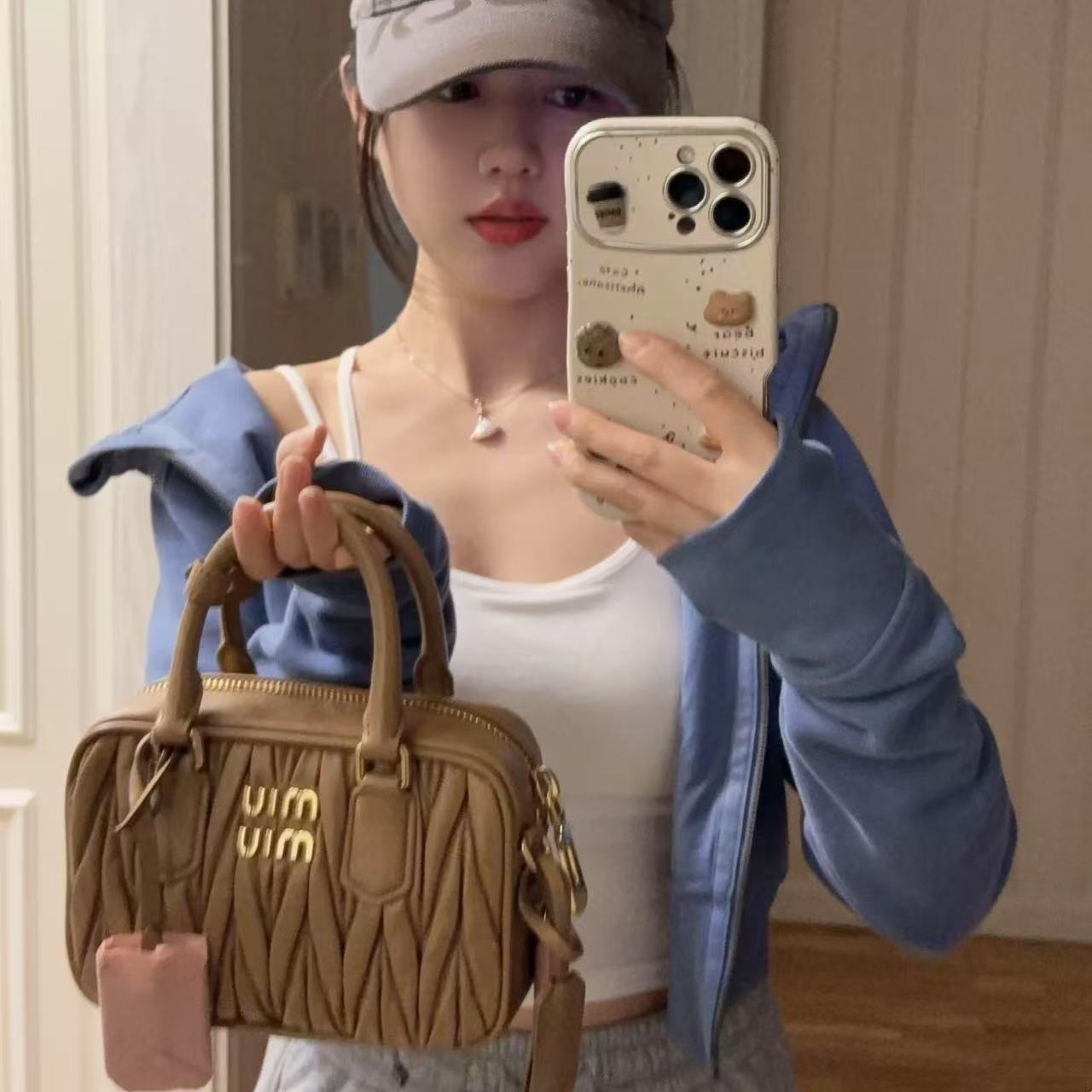 M1UM1U プリーツトートバッグ【50％割引+送料無料】