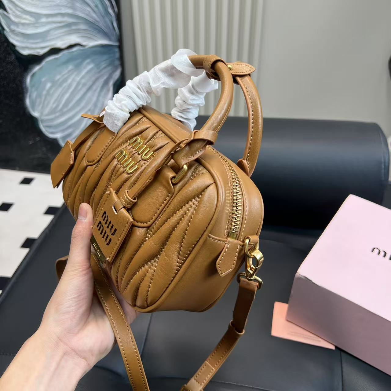 M1UM1U プリーツトートバッグ【50％割引+送料無料】