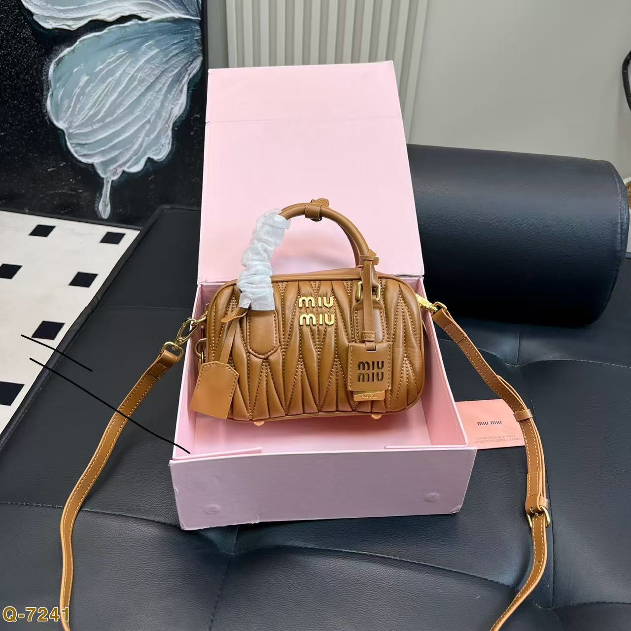 M1UM1U プリーツトートバッグ【50％割引+送料無料】