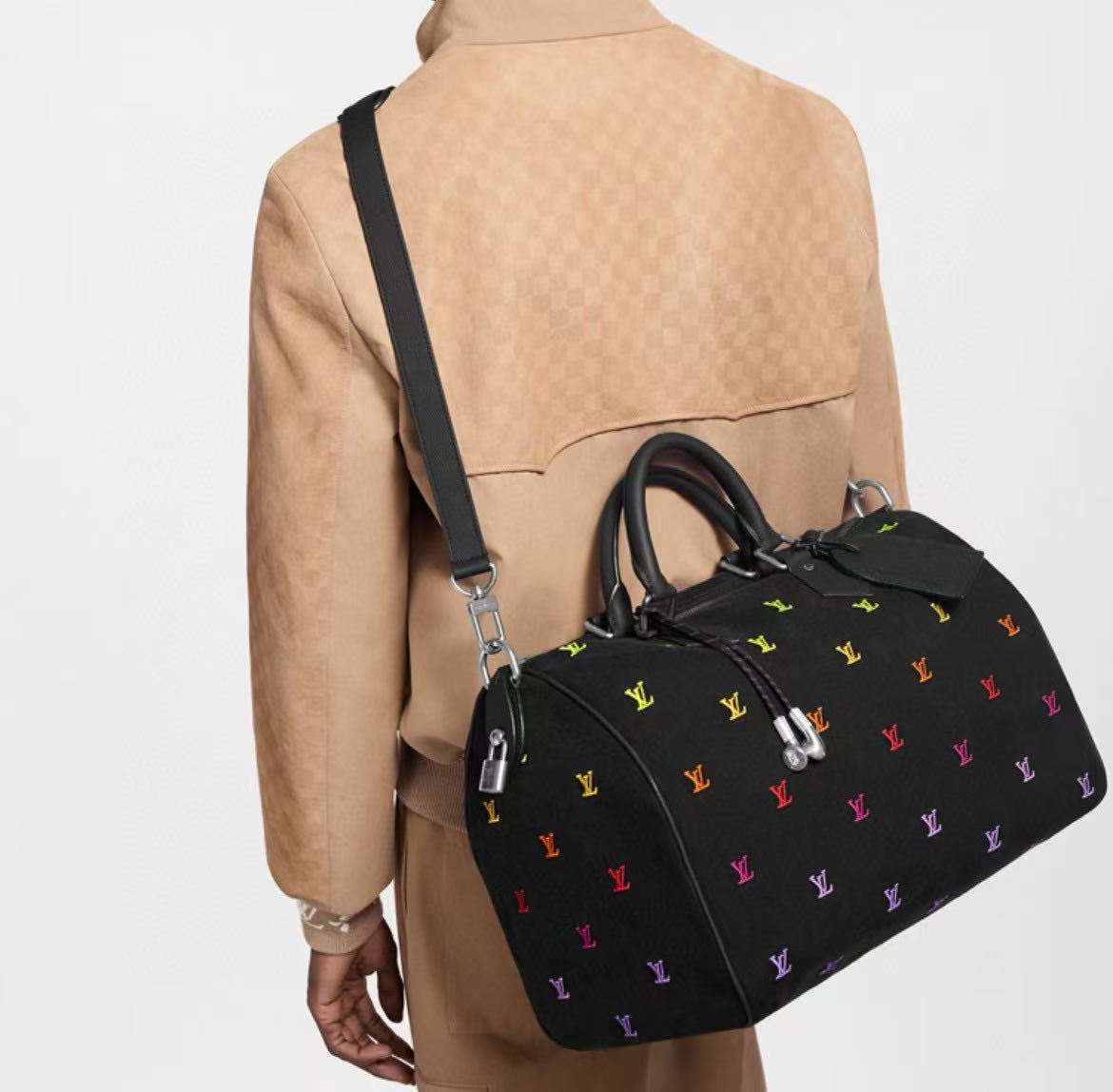 LV Speedy刺繍ロゴトラベルバッグ【50％割引+送料無料】