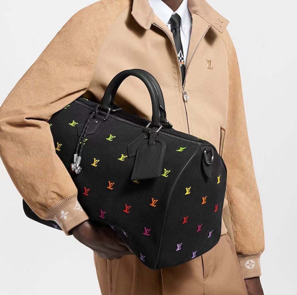 LV Speedy刺繍ロゴトラベルバッグ【50％割引+送料無料】