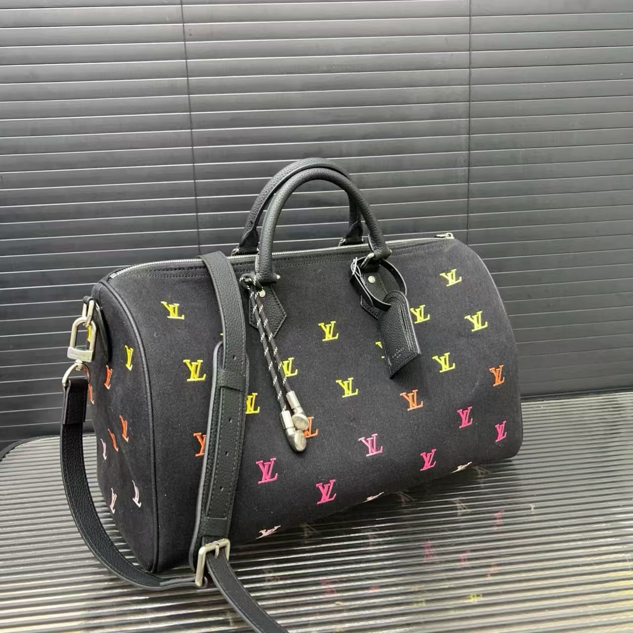 LV Speedy刺繍ロゴトラベルバッグ【50％割引+送料無料】