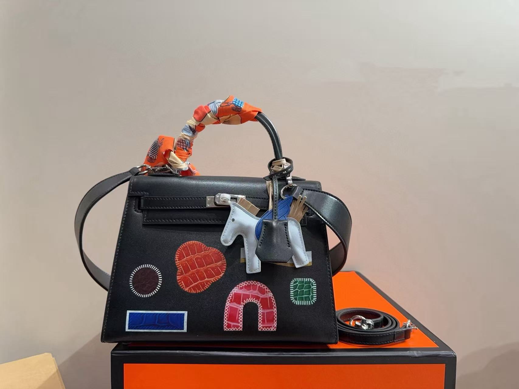 HERME5 高品質ペイントハンドバッグ【50％割引+送料無料】