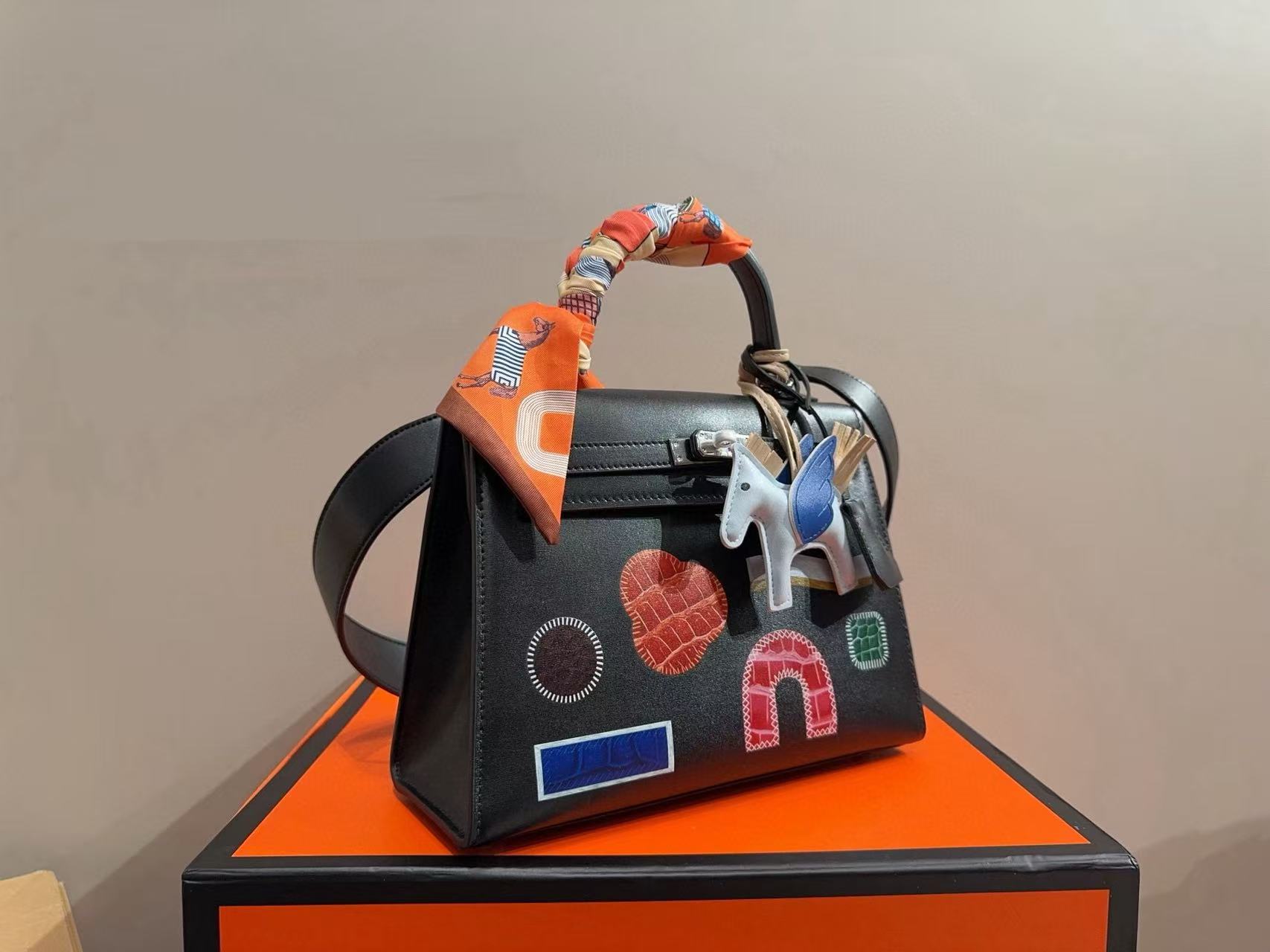 HERME5 高品質ペイントハンドバッグ【50％割引+送料無料】