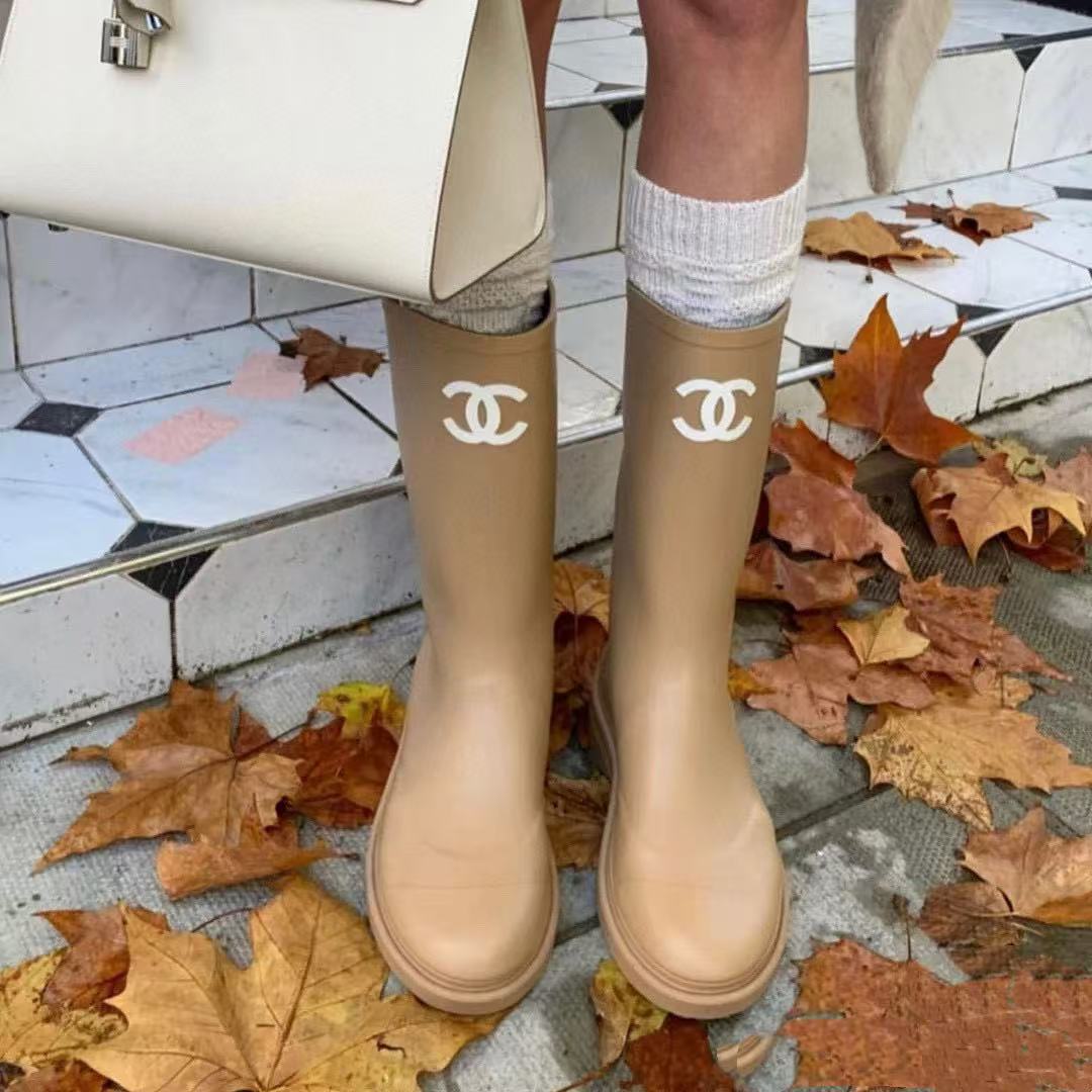 CHANE1 高品質ダブルCレインブーツ【50％割引+送料無料】