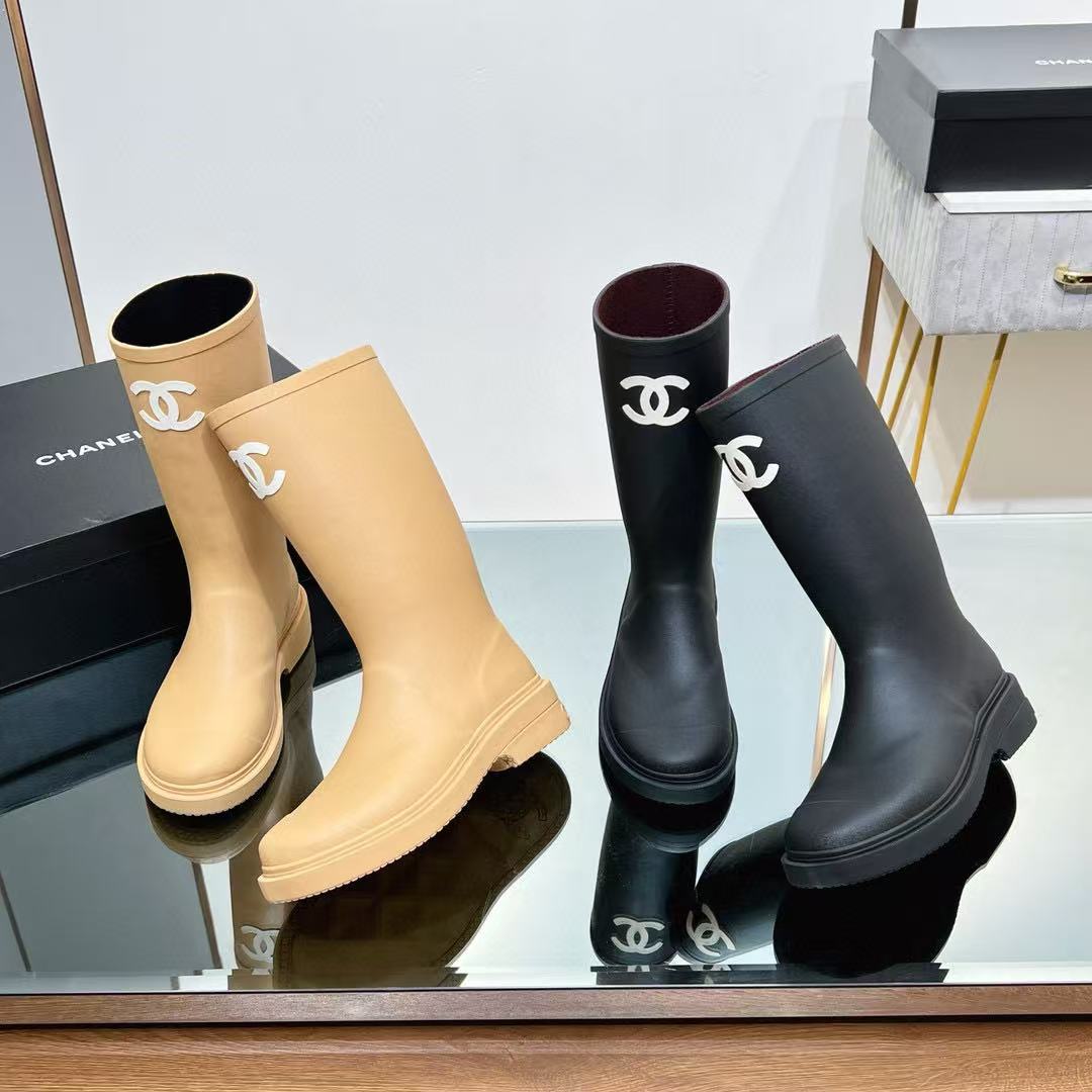 CHANE1 高品質ダブルCレインブーツ【50％割引+送料無料】