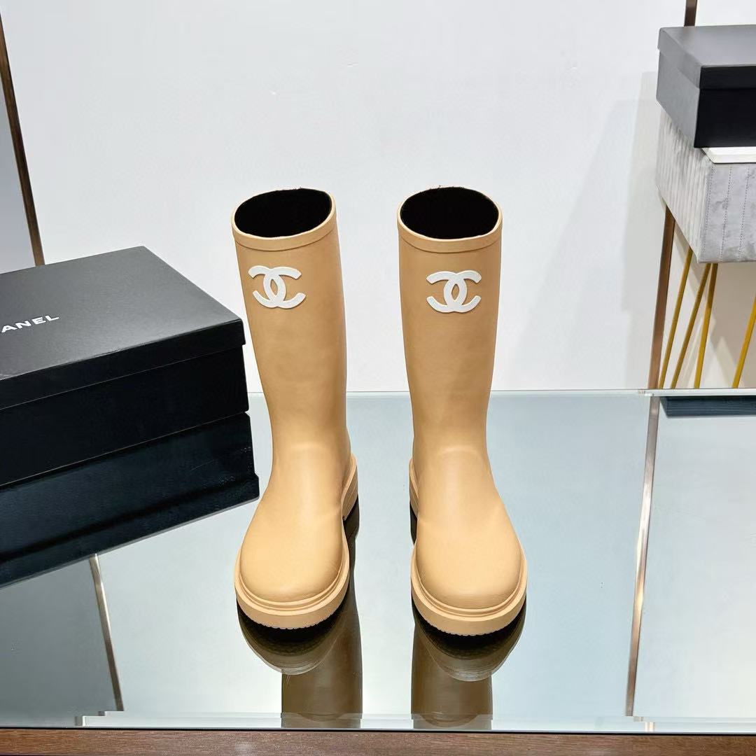 CHANE1 高品質ダブルCレインブーツ【50％割引+送料無料】
