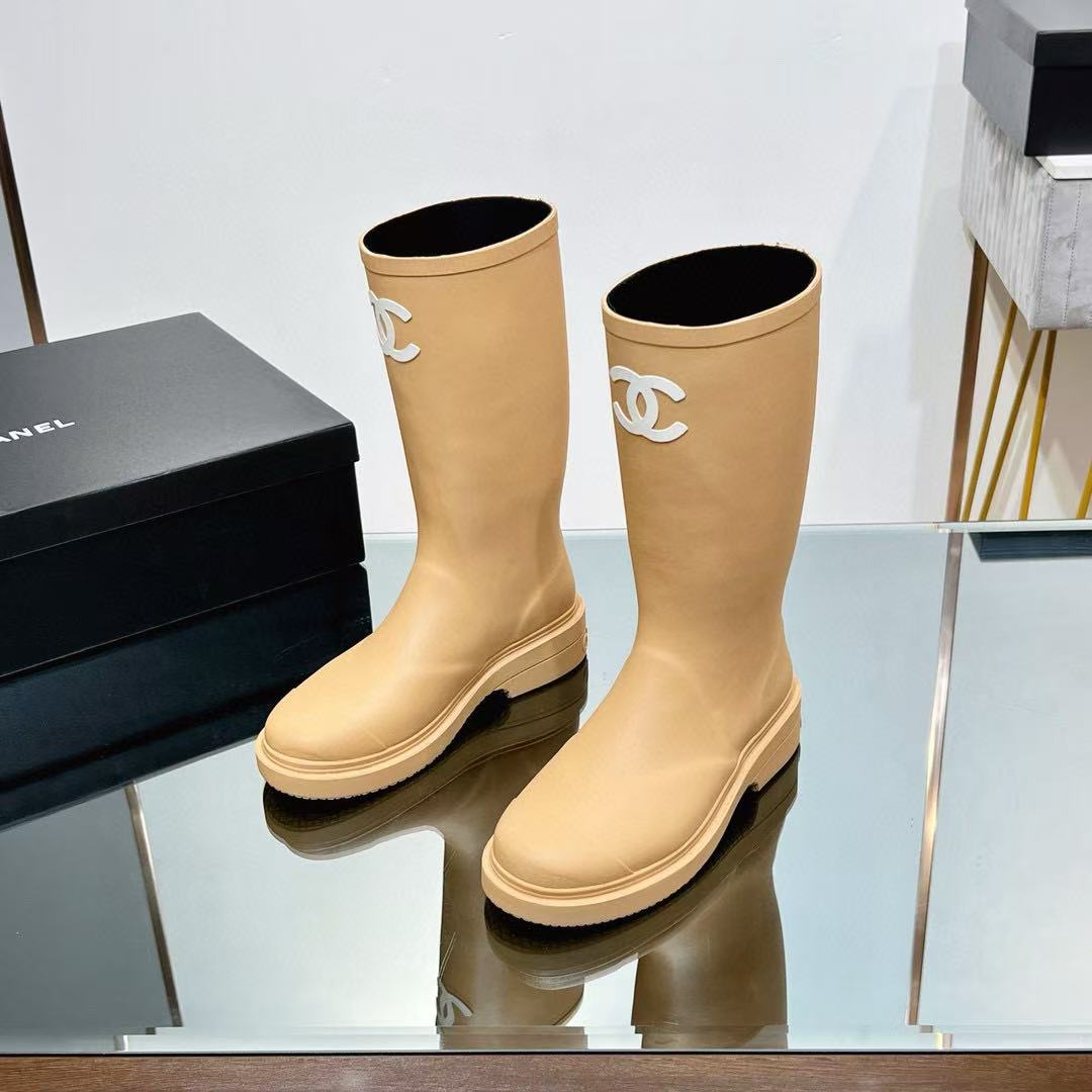 CHANE1 高品質ダブルCレインブーツ【50％割引+送料無料】