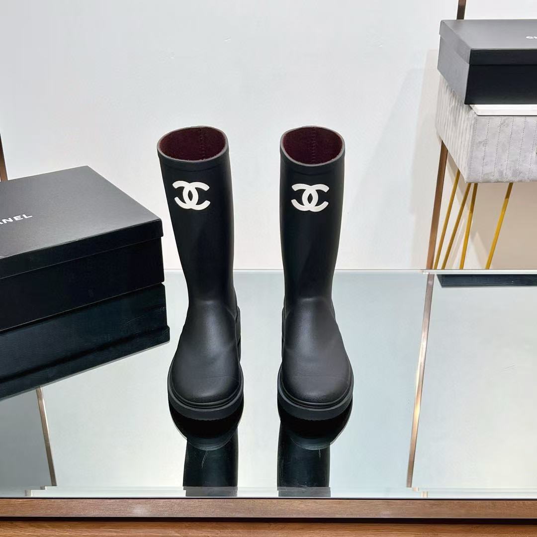 CHANE1 高品質ダブルCレインブーツ【50％割引+送料無料】