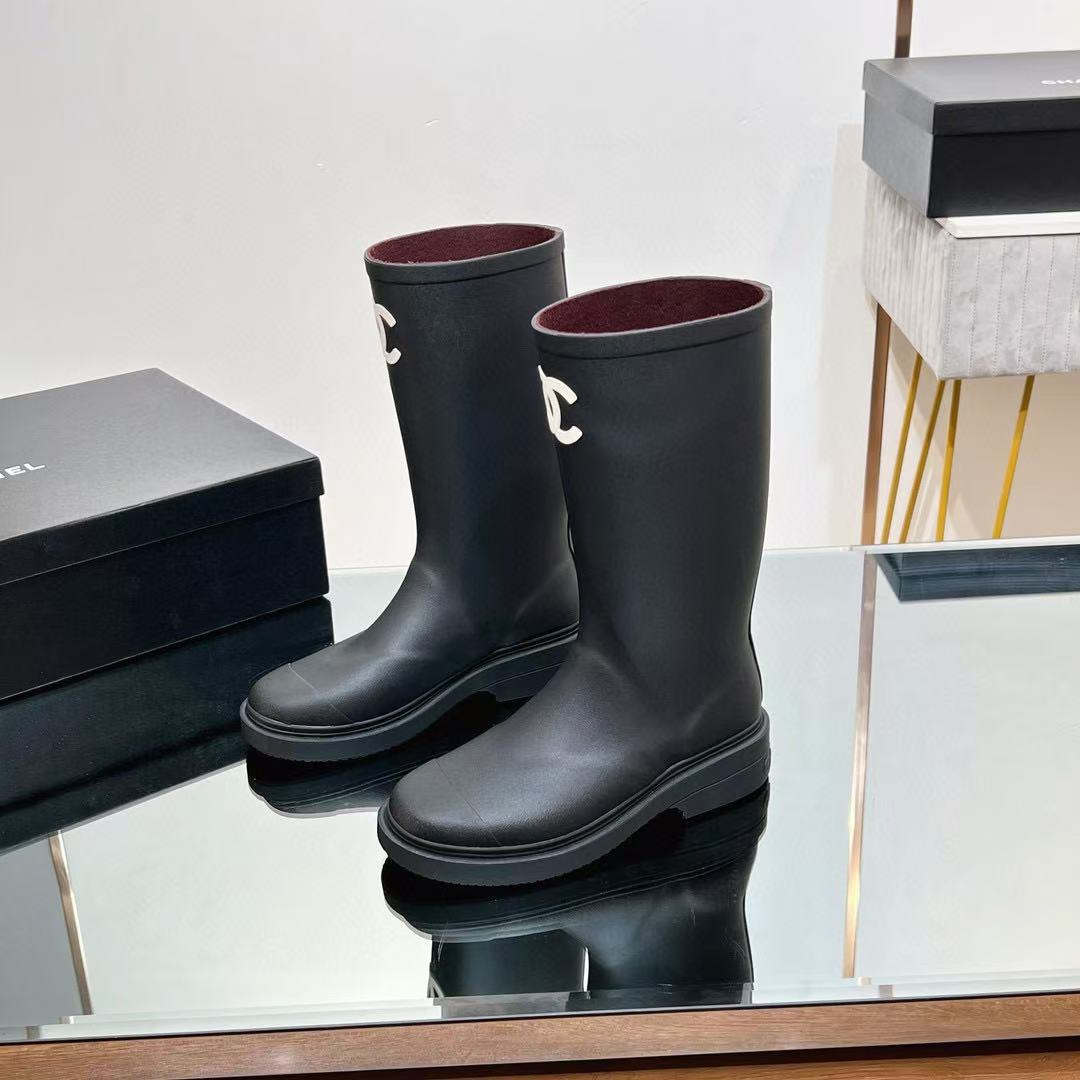 CHANE1 高品質ダブルCレインブーツ【50％割引+送料無料】