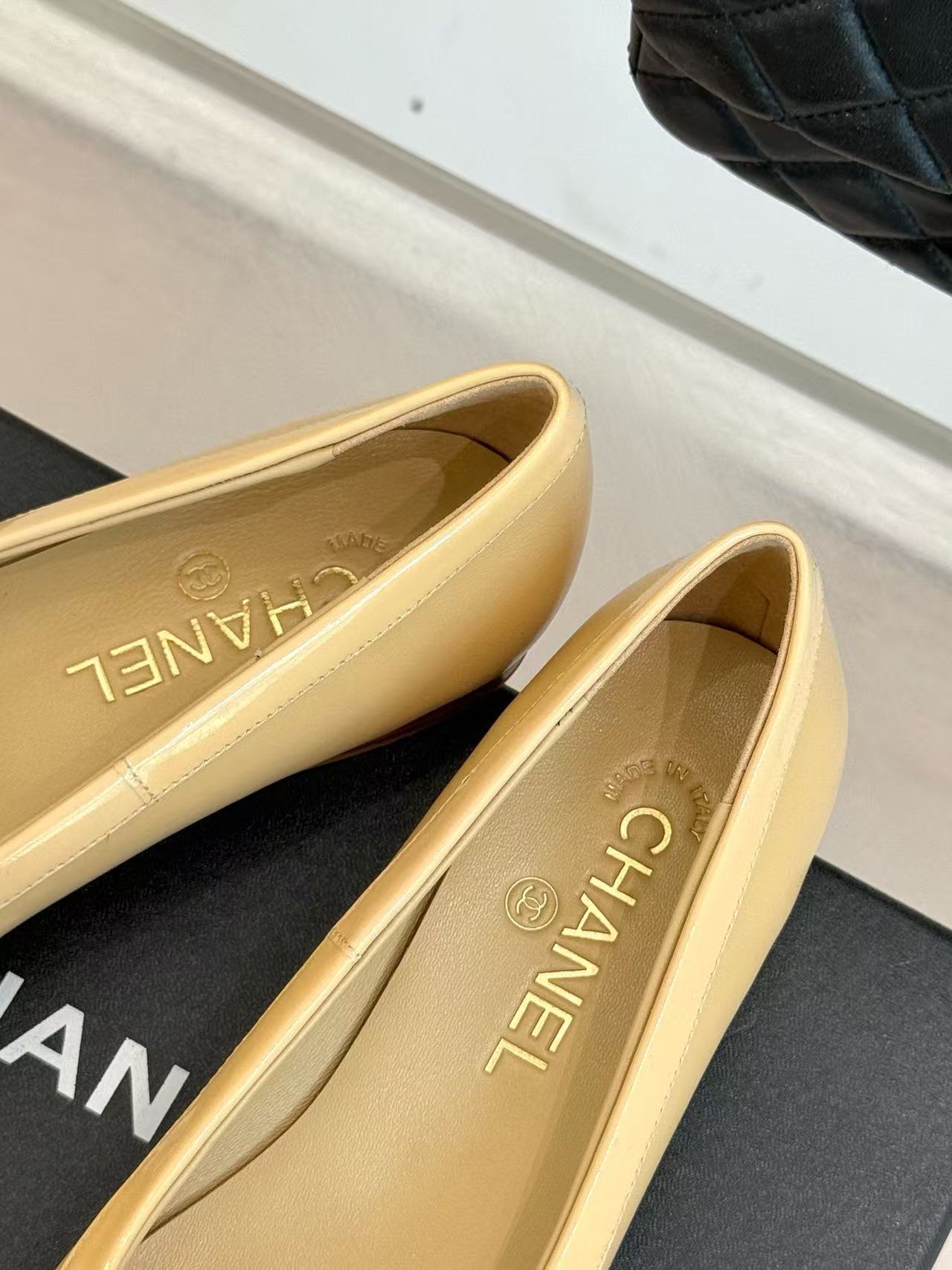 CHANE1 高品質ダブルCボウフラットシューズ【50％割引+送料無料】