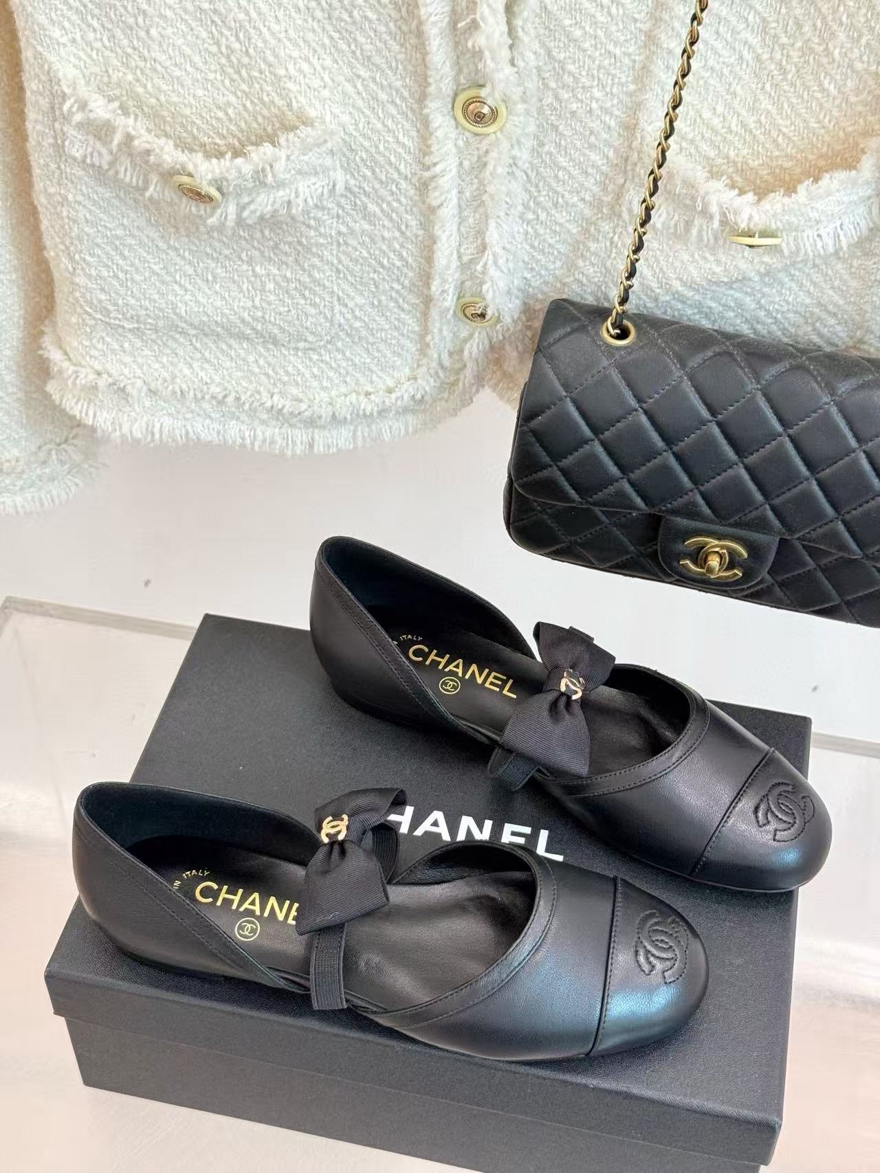 CHANE1 高品質リボンメリージェーンフラットシューズ【50％割引+送料無料】