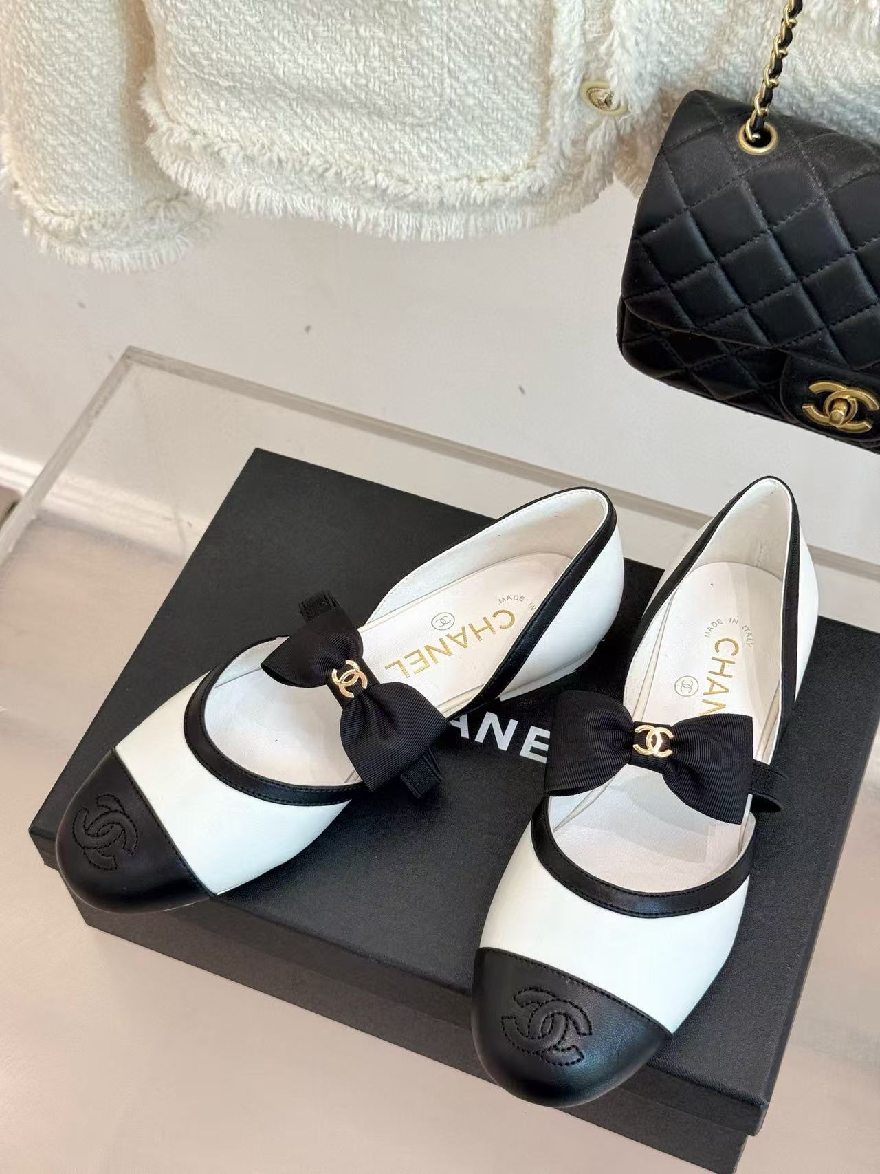 CHANE1 高品質リボンメリージェーンフラットシューズ【50％割引+送料無料】
