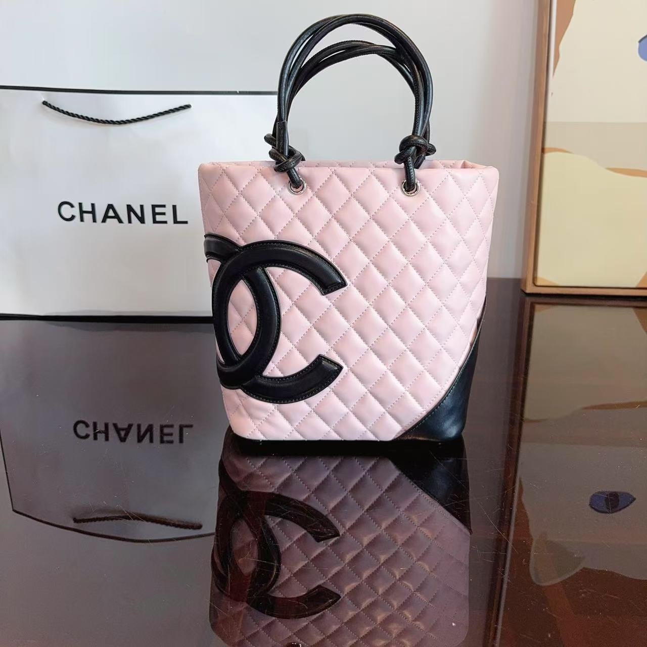 CHANE1 ダブルCハンドバッグ【50％割引+送料無料】