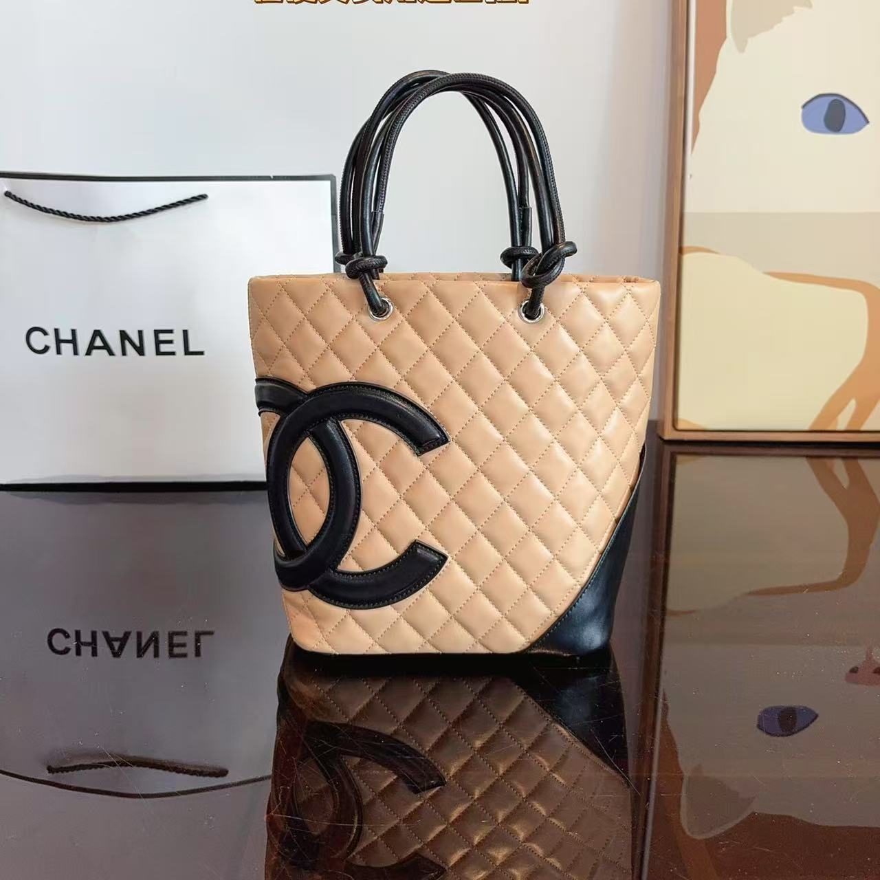 CHANE1 ダブルCハンドバッグ【50％割引+送料無料】