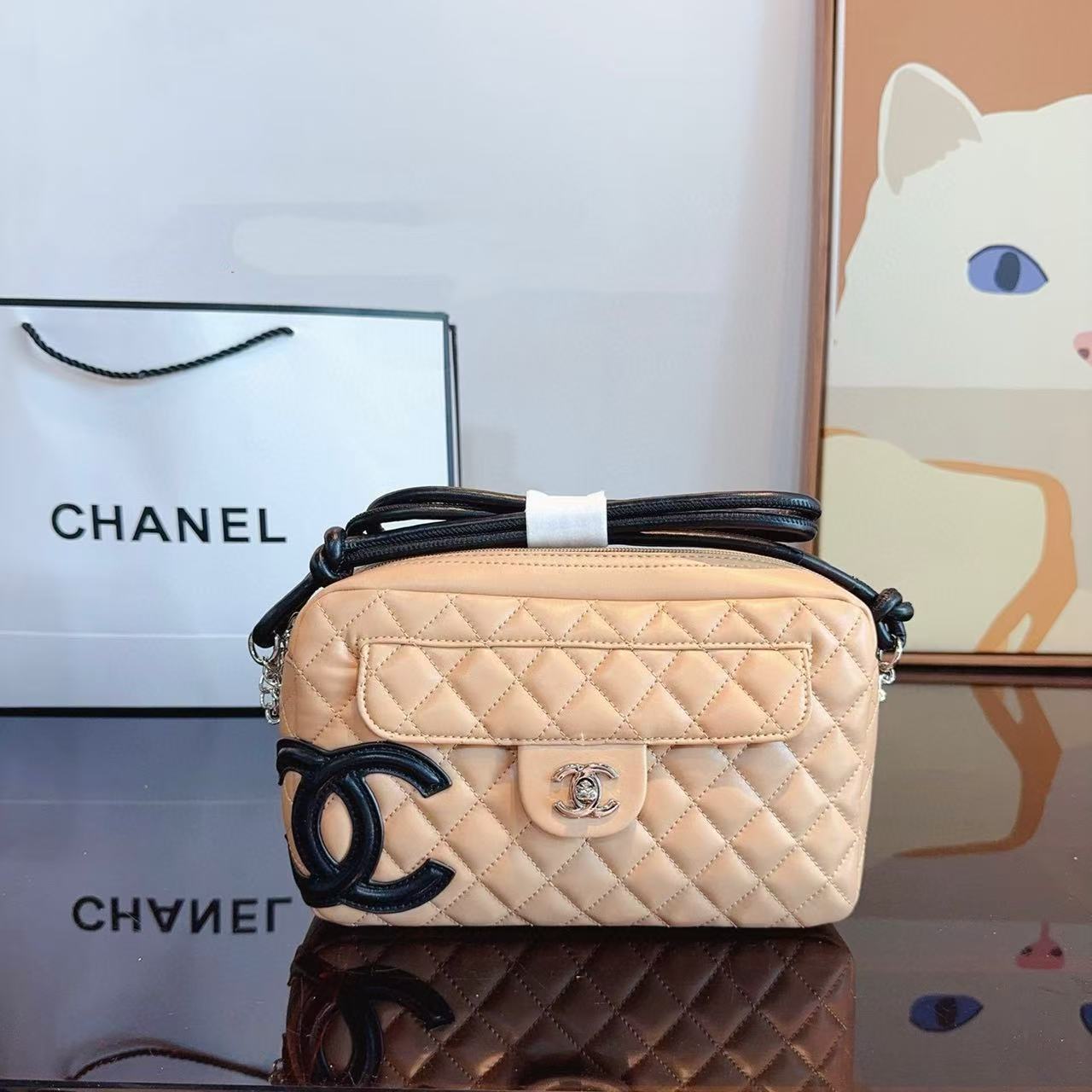 CHANE1 ダブルC カメラバッグ【50％割引+送料無料】