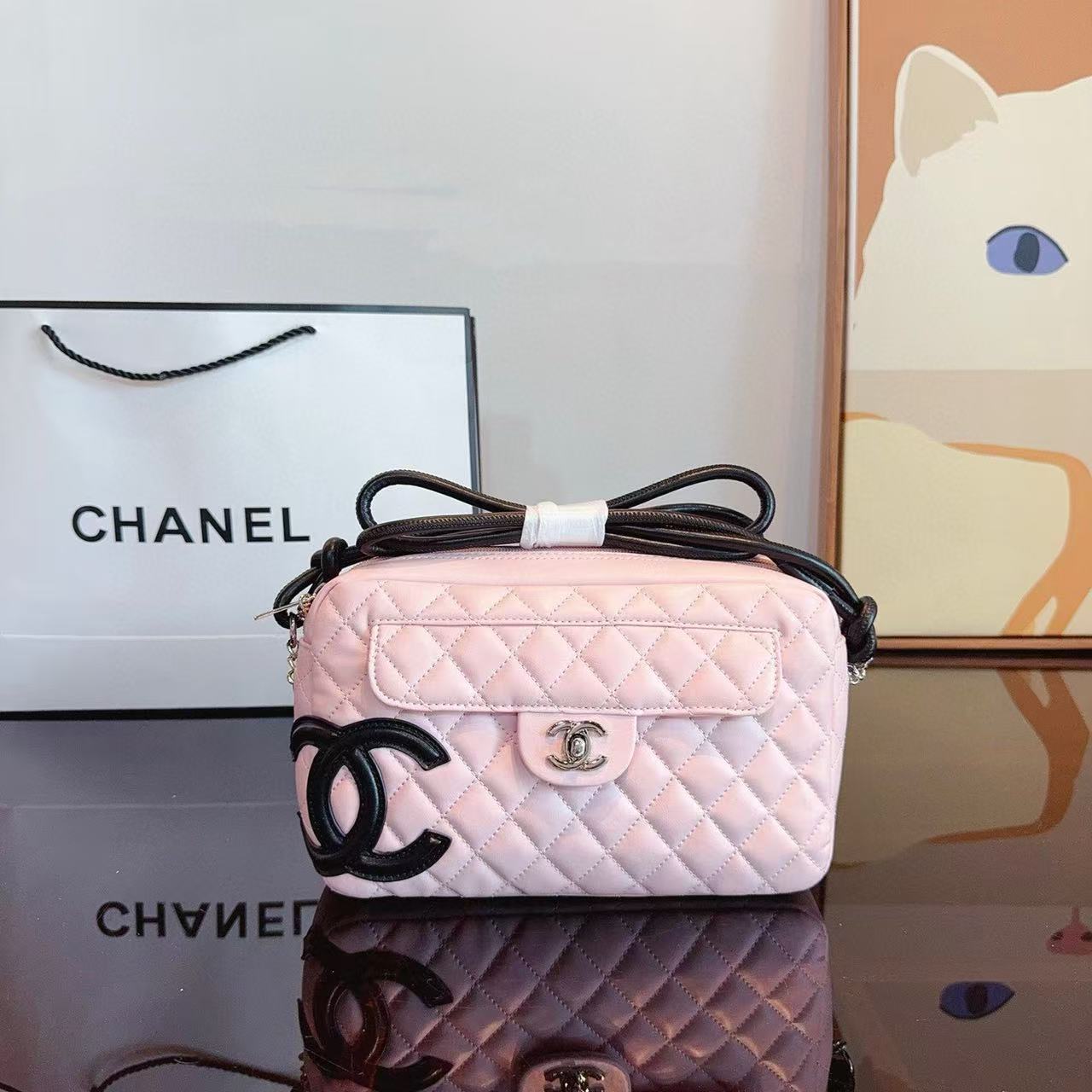 CHANE1 ダブルC カメラバッグ【50％割引+送料無料】