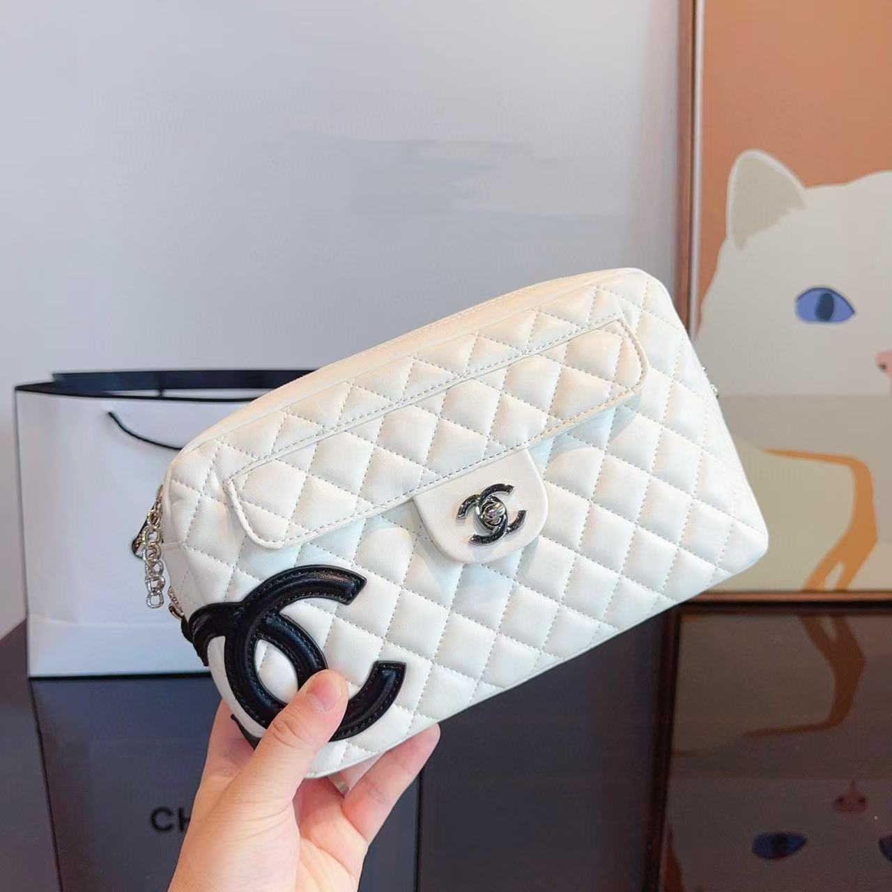 CHANE1 ダブルC カメラバッグ【50％割引+送料無料】