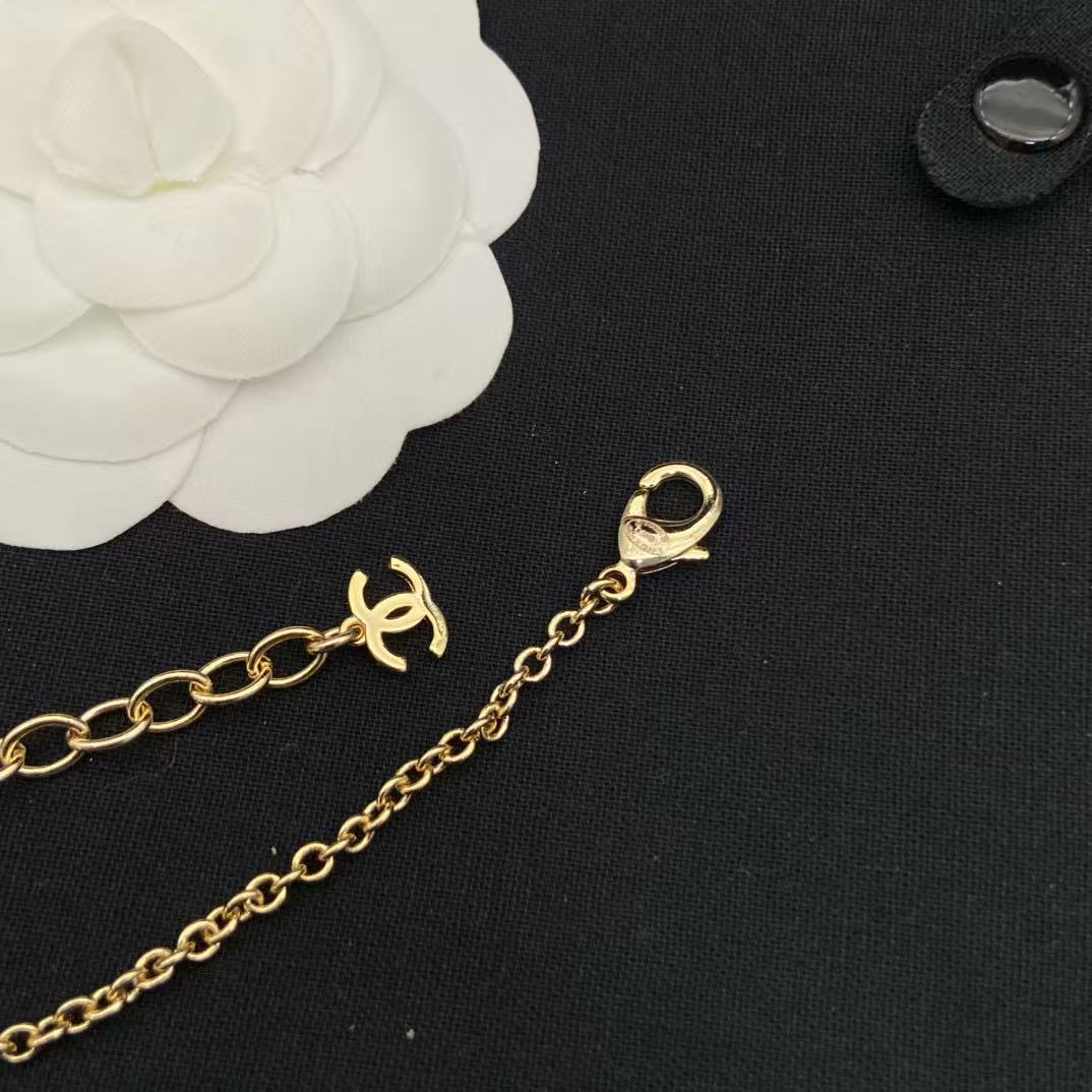 CHANE1 パールエナメルネックレス【50％割引+送料無料】