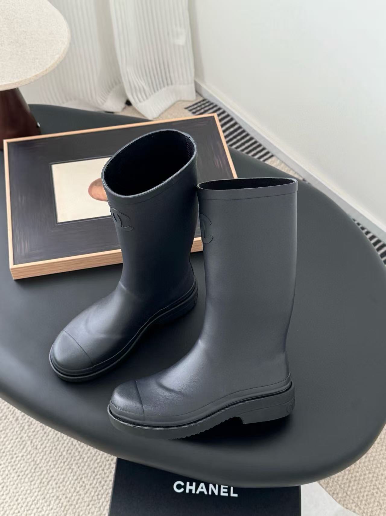 CHANE1 高品質ダブルCレインブーツ【50％割引+送料無料】