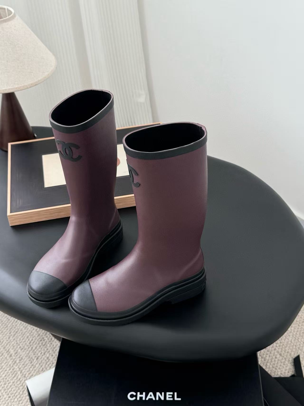 CHANE1 高品質ダブルCレインブーツ【50％割引+送料無料】