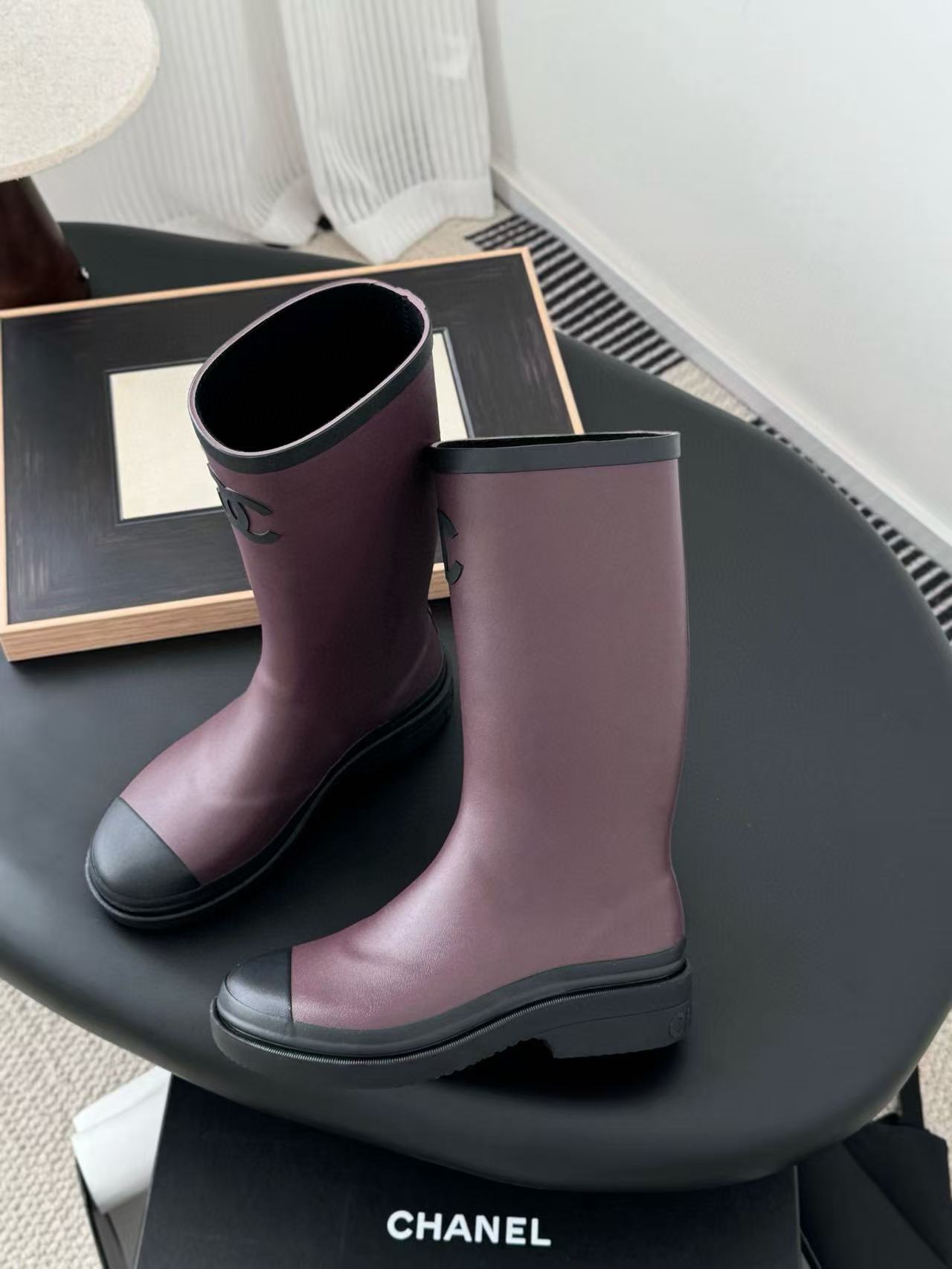 CHANE1 高品質ダブルCレインブーツ【50％割引+送料無料】