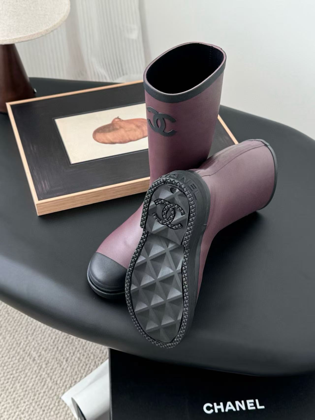 CHANE1 高品質ダブルCレインブーツ【50％割引+送料無料】