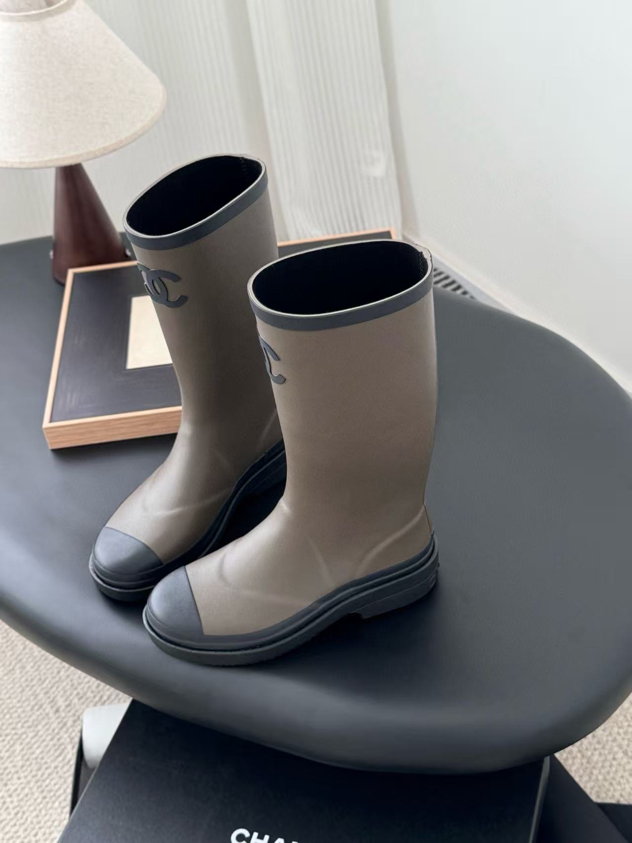 CHANE1 高品質ダブルCレインブーツ【50％割引+送料無料】